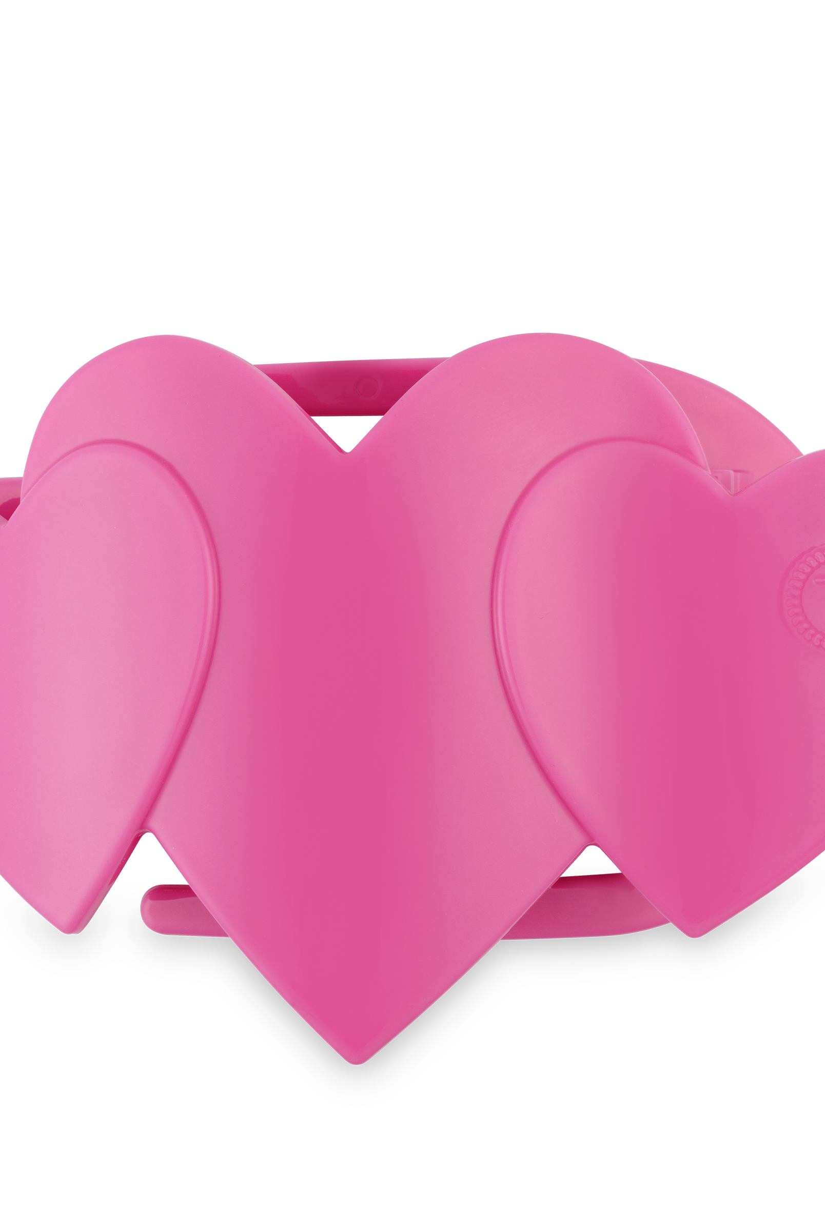 Flat Hair Clip | Large | Pink Heart to Heart-300 Headwear-TELETIES-The Lovely Closet, Women's Fashion Boutique in Alexandria, KY
