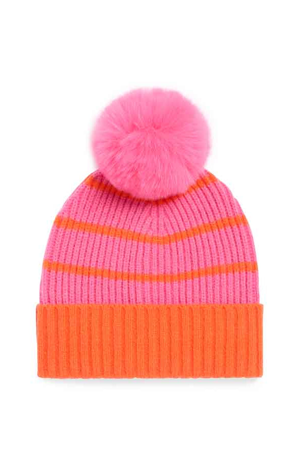 Allison Beanie - Pink-350 Holiday-Shiraleah-The Lovely Closet, Women's Fashion Boutique in Alexandria, KY
