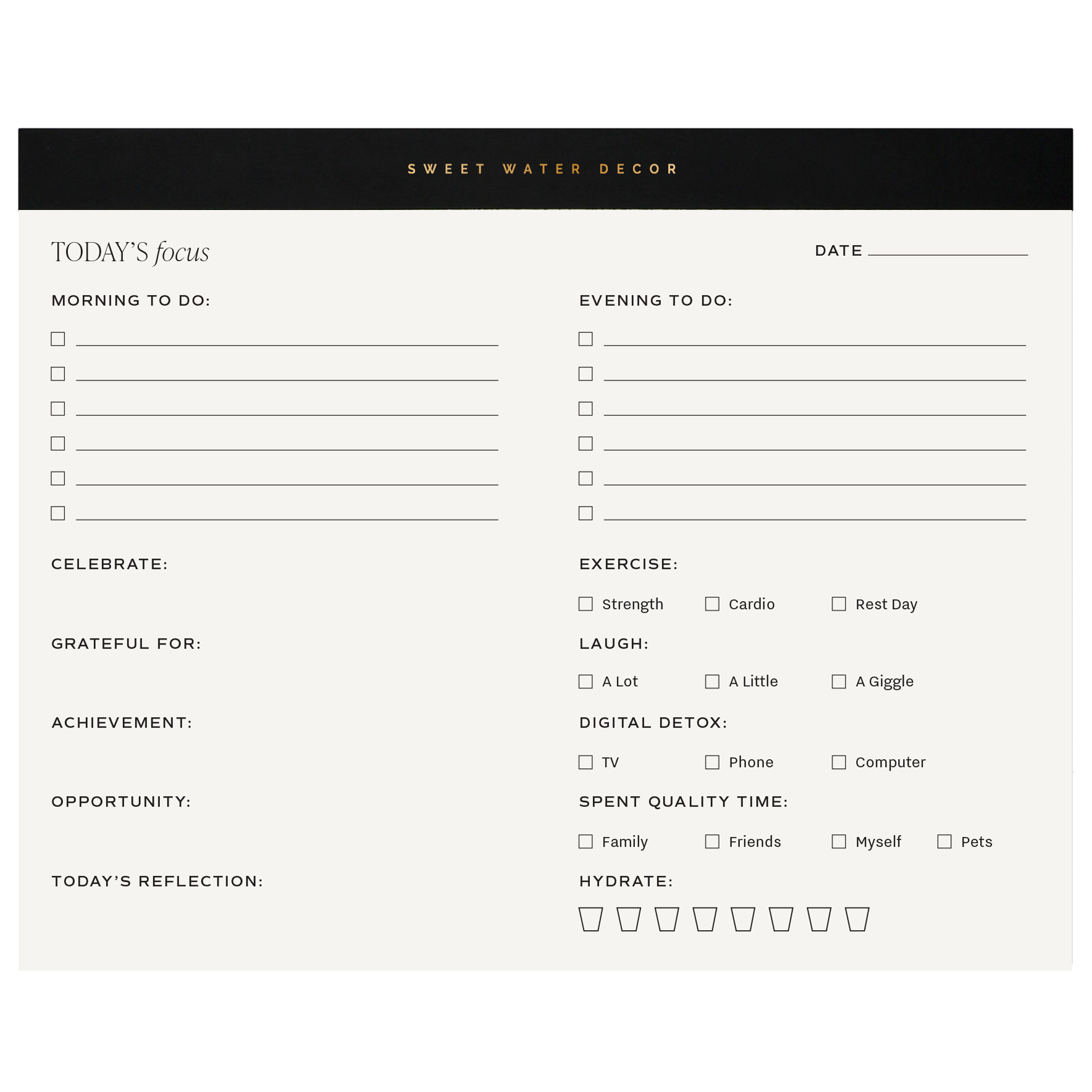 Self Care Notepad-310 Gift-Sweet Water Decor-The Lovely Closet, Women's Fashion Boutique in Alexandria, KY