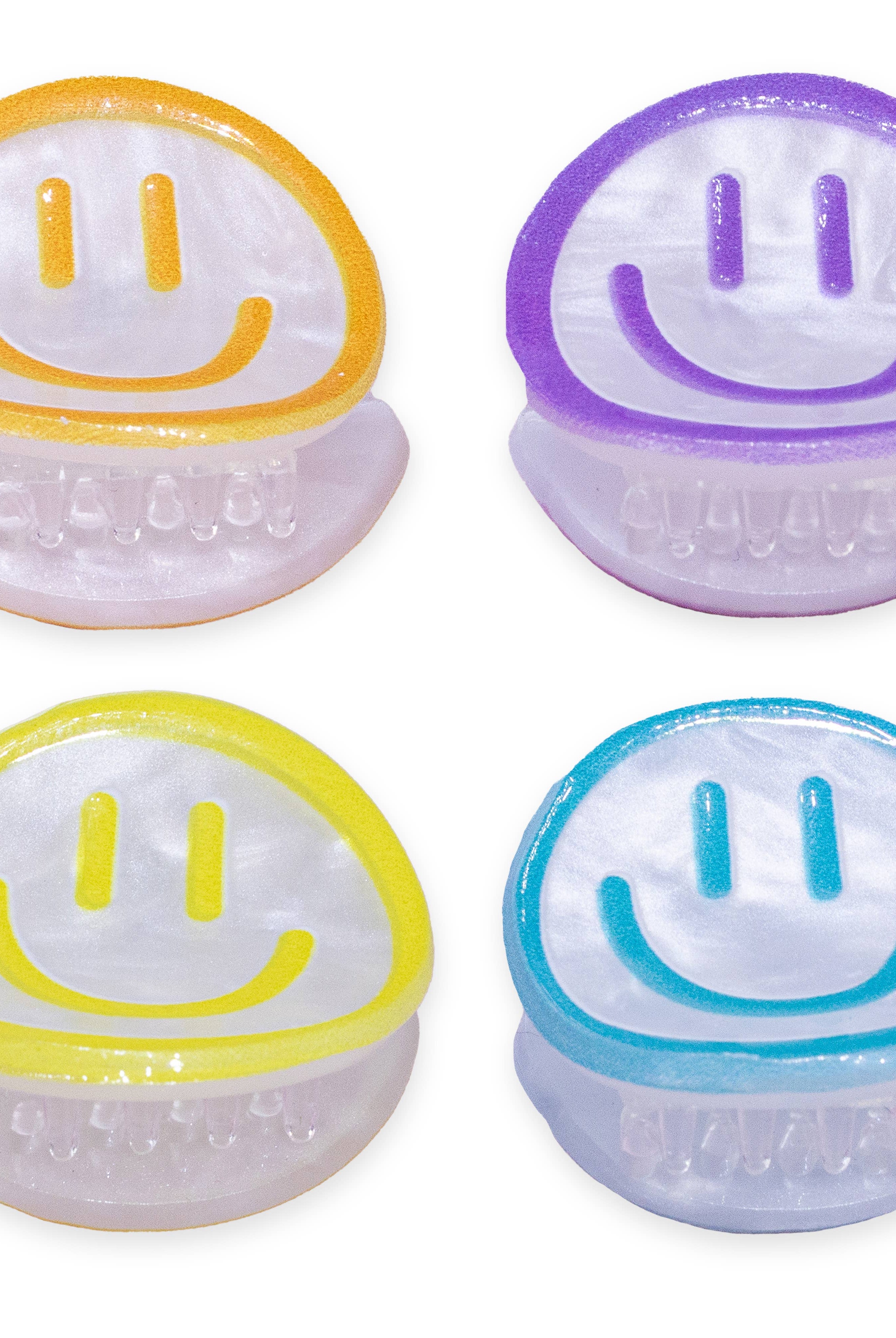Small Emoji Smiley Face Hair Claw Clips - 4 Pack-310 Gift-Frog Sac-The Lovely Closet, Women's Fashion Boutique in Alexandria, KY