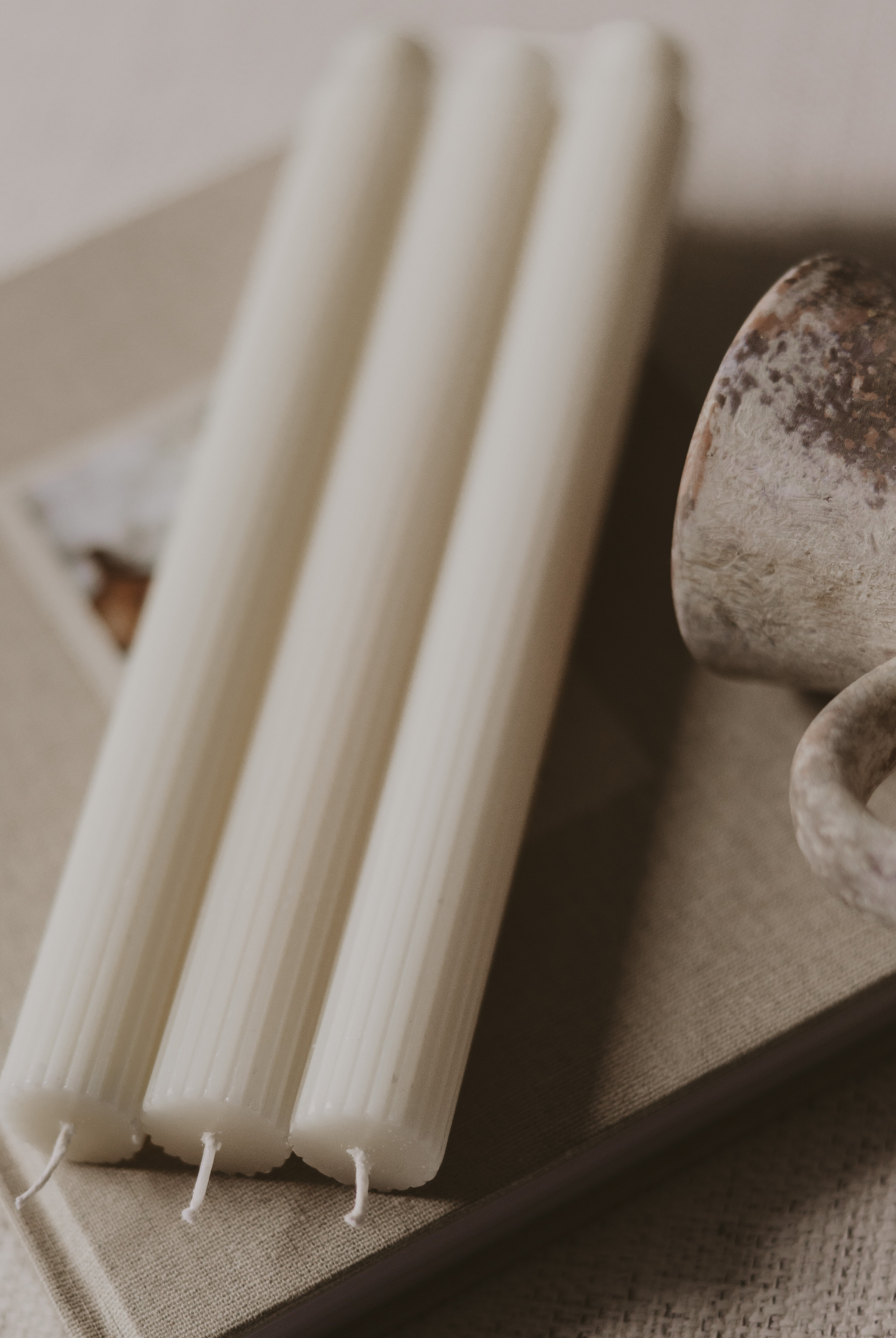 Fluted Taper Candles, Set of 3-320 Home-Sweet Water Decor-The Lovely Closet, Women's Fashion Boutique in Alexandria, KY