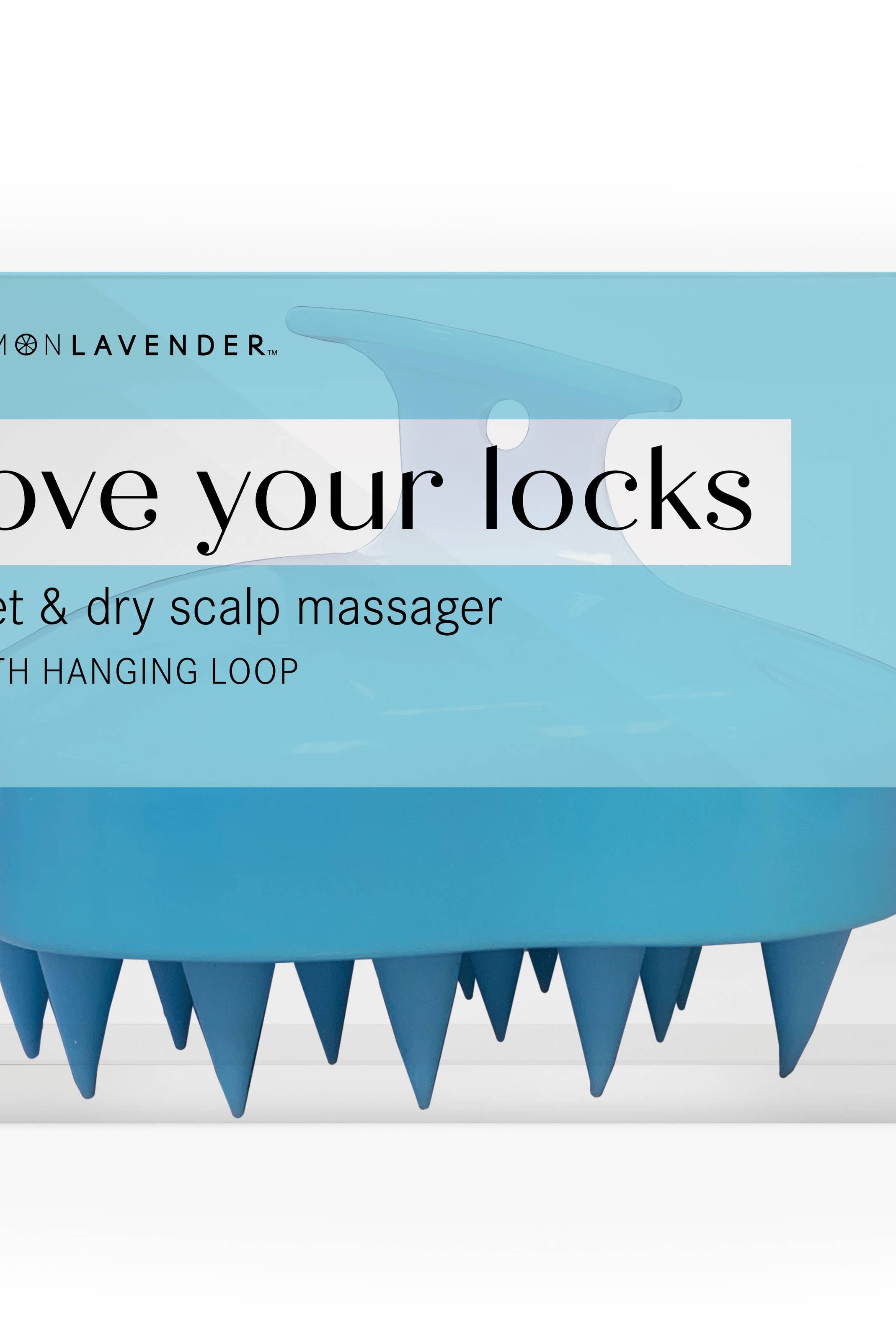 Lemon Lavender Love your Locks Wet & Dry Scalp Massager-310 Gift-DM Merchandising-The Lovely Closet, Women's Fashion Boutique in Alexandria, KY