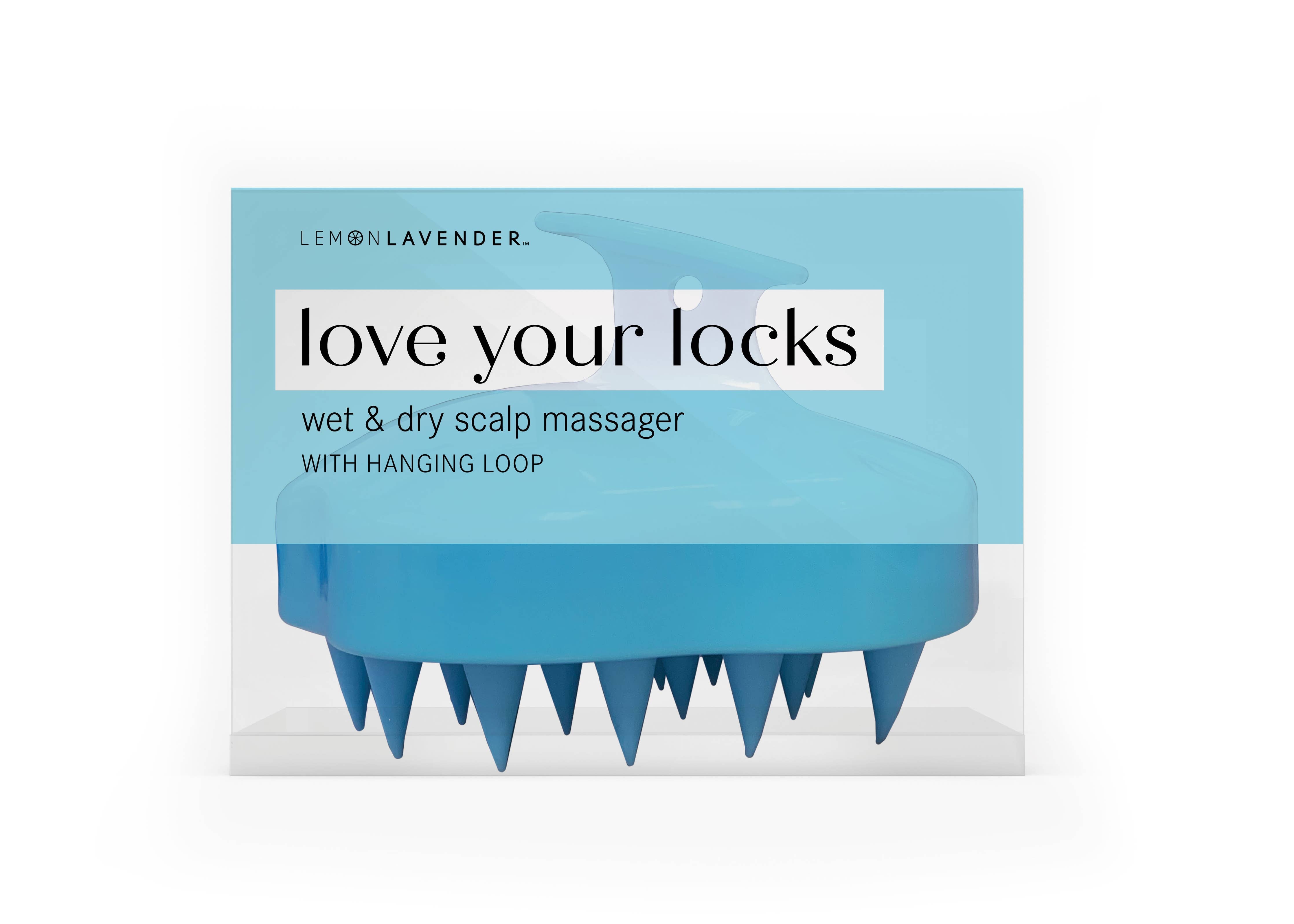 Lemon Lavender Love your Locks Wet & Dry Scalp Massager-310 Gift-DM Merchandising-The Lovely Closet, Women's Fashion Boutique in Alexandria, KY