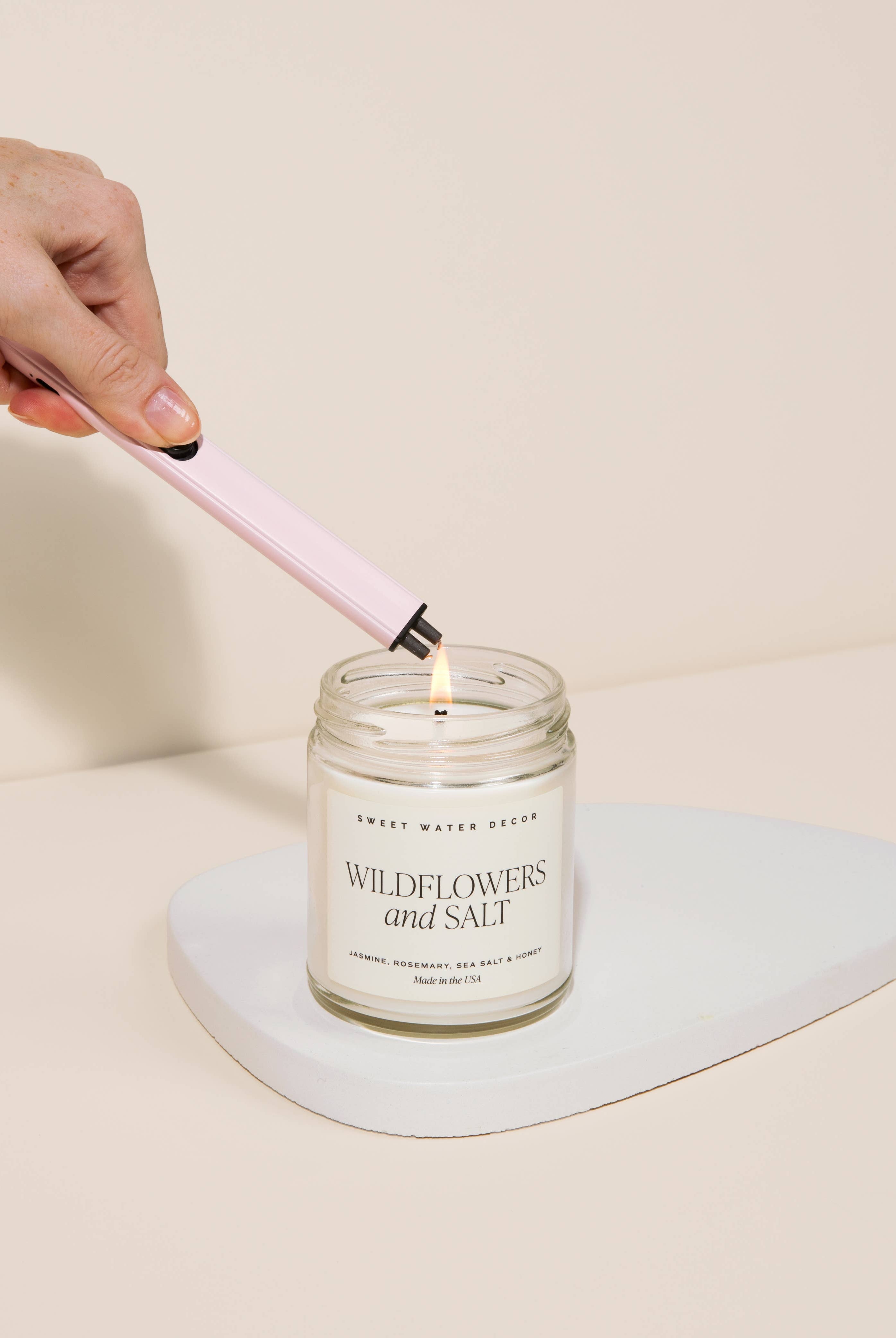 Blush Pink Rechargeable Electric Lighter-310 Gift-Sweet Water Decor-The Lovely Closet, Women's Fashion Boutique in Alexandria, KY