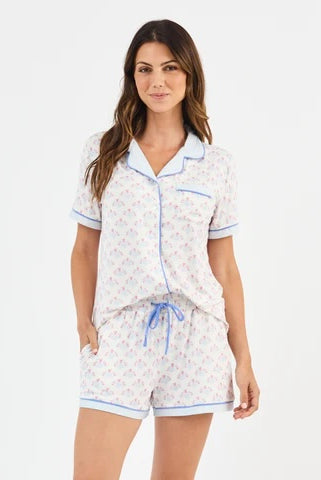 Mary Square Charlotte Short Set - Belle Blooms-190 Rompers/Jumpsuits/Sets-Mary Square-The Lovely Closet, Women's Fashion Boutique in Alexandria, KY
