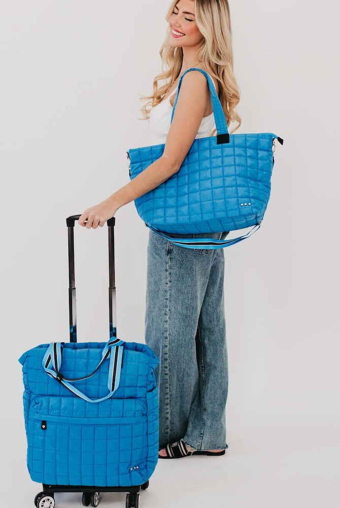 *Pre-Order* Day Dreamer Quilted Tote Bag-290 Bag/Handbags-Pretty Simple-The Lovely Closet, Women's Fashion Boutique in Alexandria, KY
