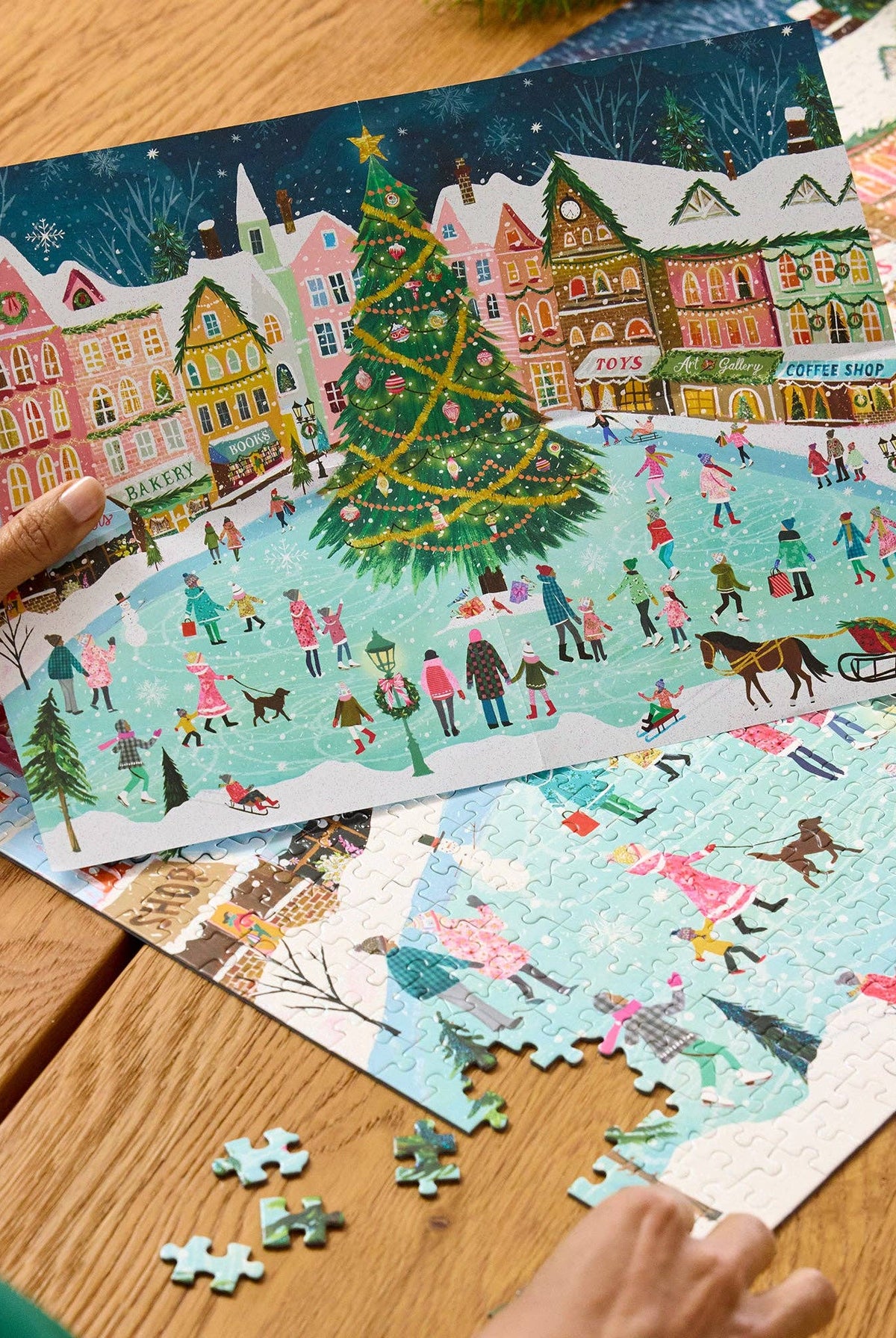 Town Square 1000 Piece Christmas Puzzle-310 Gift-WerkShoppe-The Lovely Closet, Women's Fashion Boutique in Alexandria, KY