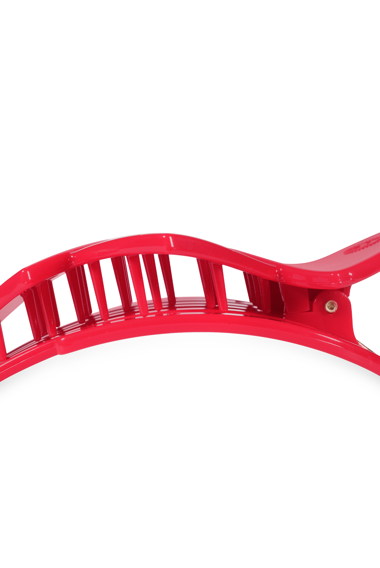 Flat Hair Clip | Large | Red Heart to Heart-300 Headwear-TELETIES-The Lovely Closet, Women's Fashion Boutique in Alexandria, KY