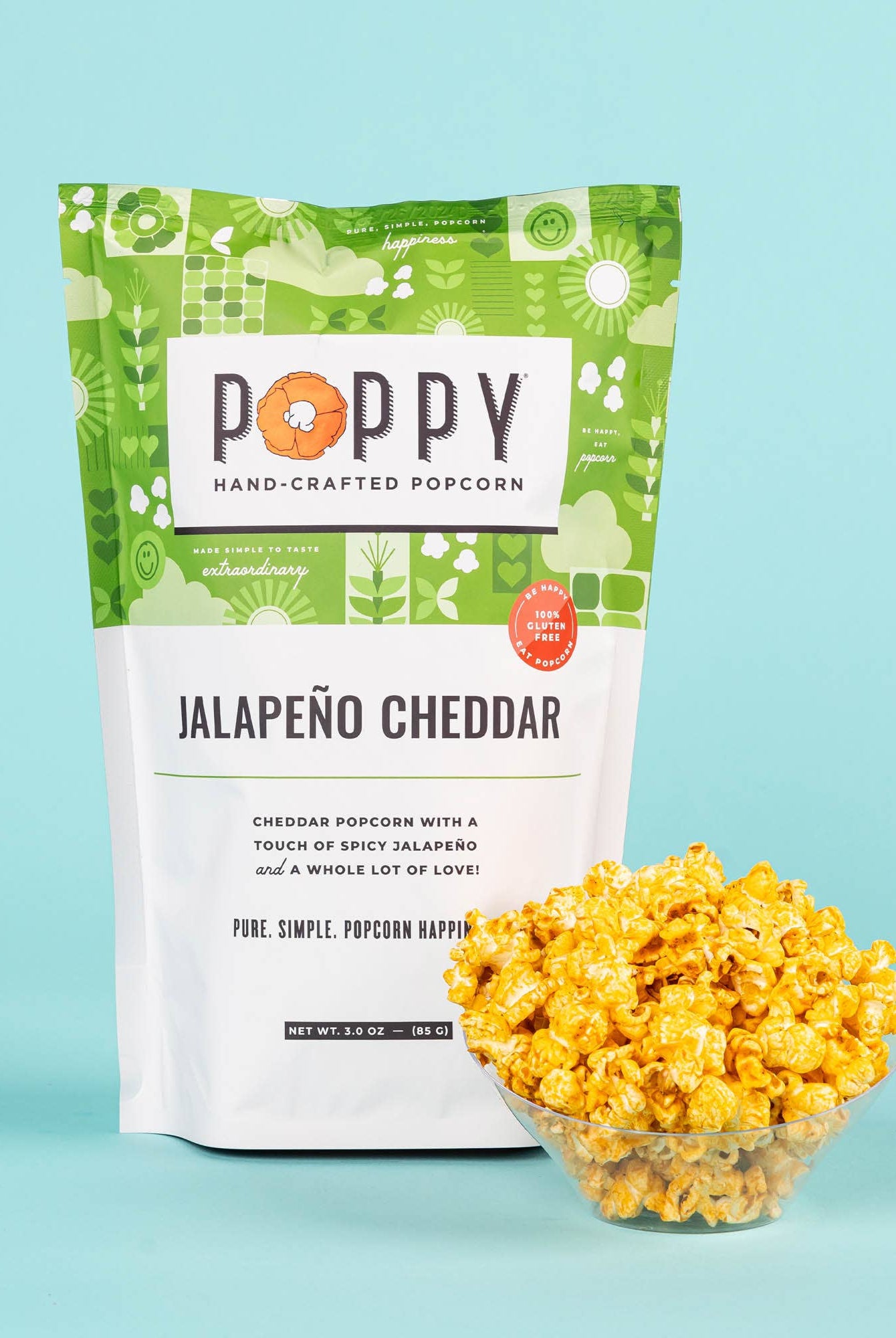 Jalapeño Cheddar Popcorn-330 Food-Poppy Hand-Crafted Popcorn-The Lovely Closet, Women's Fashion Boutique in Alexandria, KY