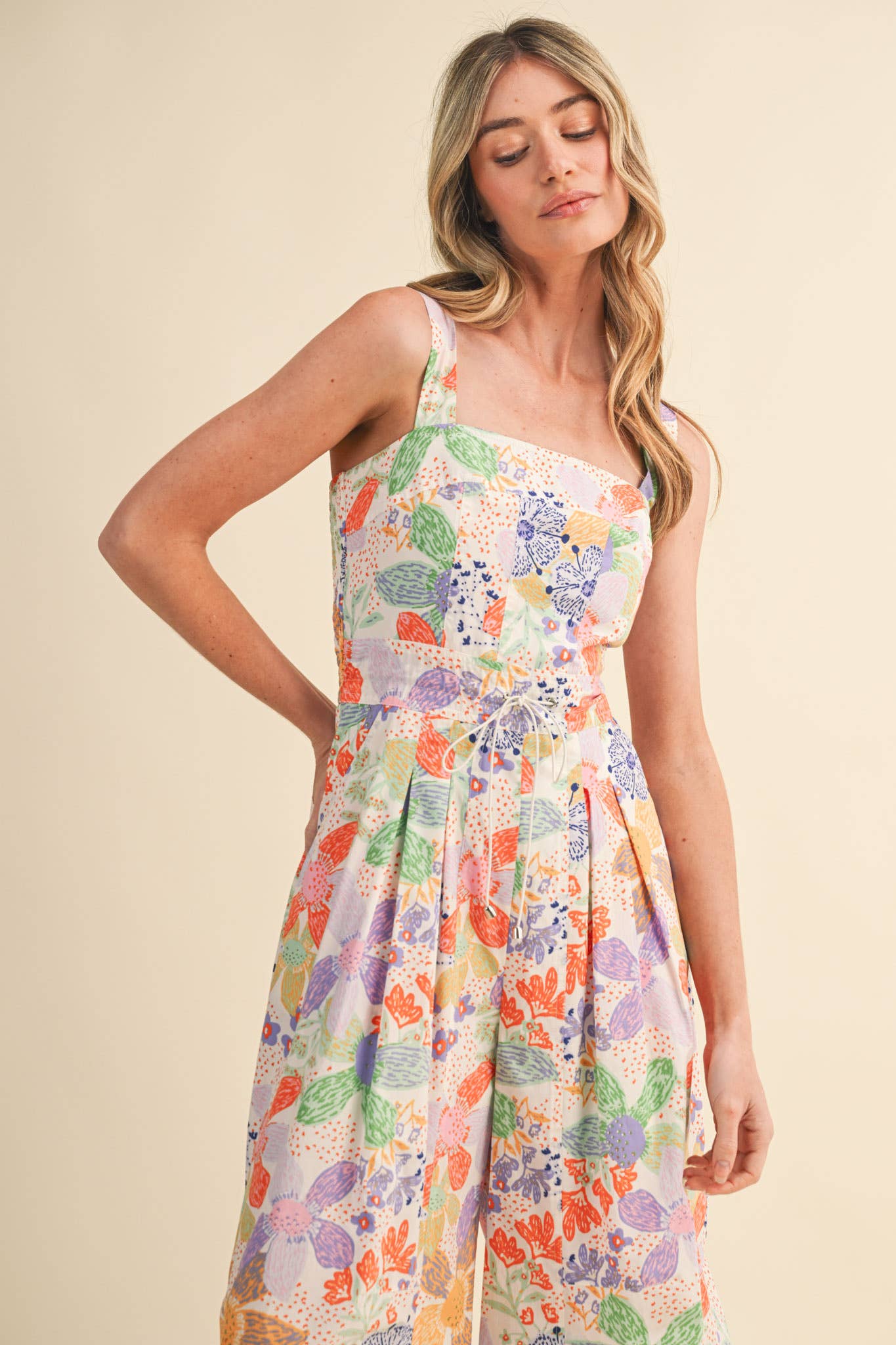 Citrus Splash Jumpsuit-190 Rompers/Jumpsuits/Sets-&MERCI-The Lovely Closet, Women's Fashion Boutique in Alexandria, KY