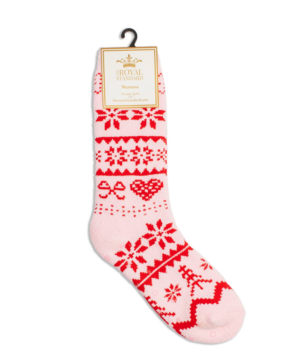 Christmas Sweater Snuggle Socks Pink/Red One Size-Socks-The Royal Standard-The Lovely Closet, Women's Fashion Boutique in Alexandria, KY