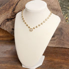 Crystal Pendant Necklace - Gold-250 Jewelry-PennyLine inc-The Lovely Closet, Women's Fashion Boutique in Alexandria, KY