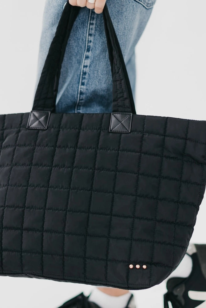 *Pre-Order* Day Dreamer Quilted Tote Bag-290 Bag/Handbags-Pretty Simple-The Lovely Closet, Women's Fashion Boutique in Alexandria, KY