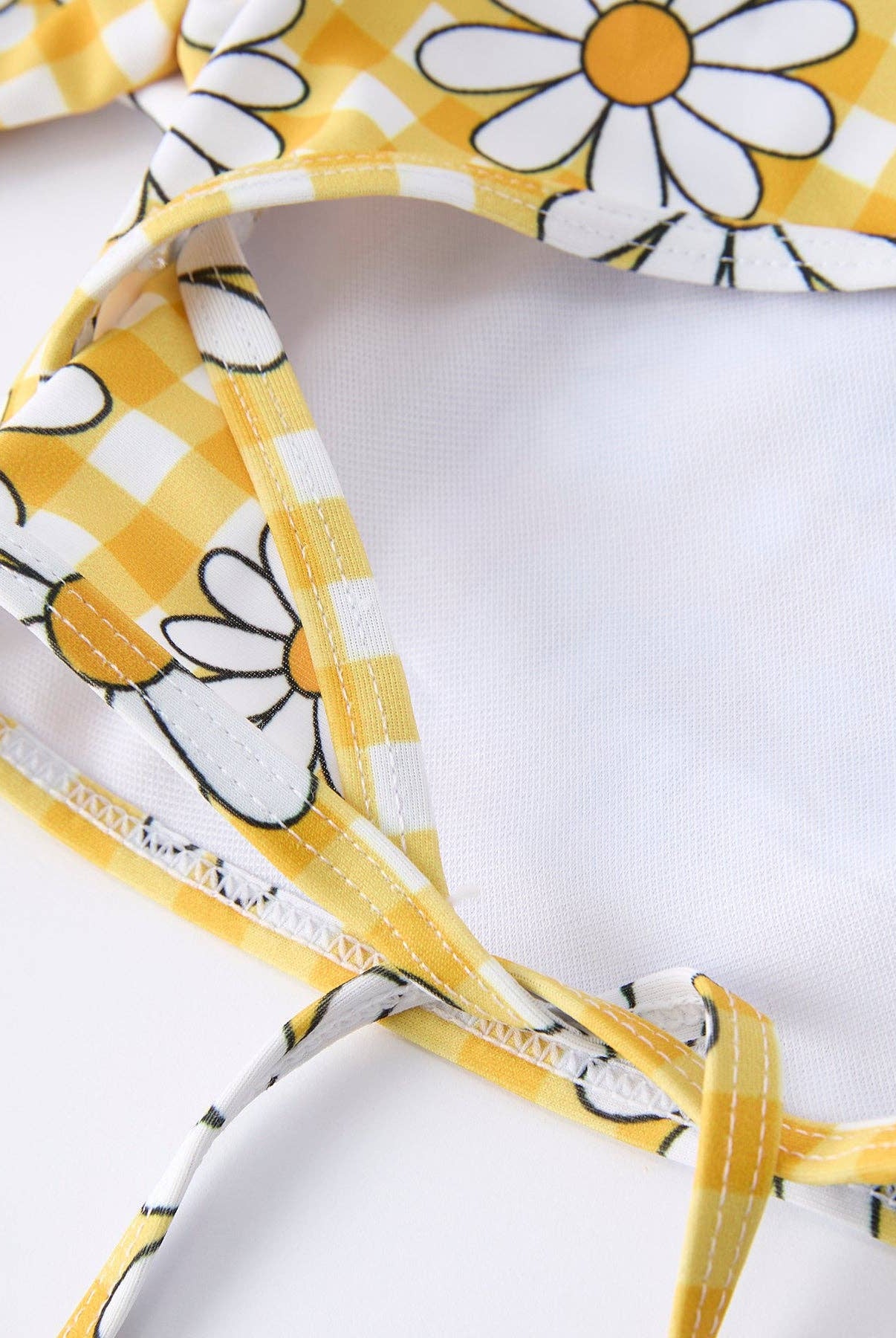Summer Daisy Plaid Girls Two Piece Swim Set-360 Carolines Closet-Rylee Faith Designs-The Lovely Closet, Women's Fashion Boutique in Alexandria, KY