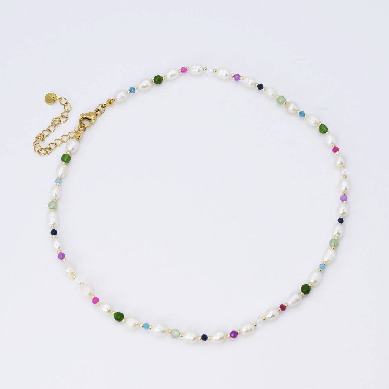 Pearl Girl Gemstone Necklace-250 Jewelry-Treasure Jewels Inc.-The Lovely Closet, Women's Fashion Boutique in Alexandria, KY