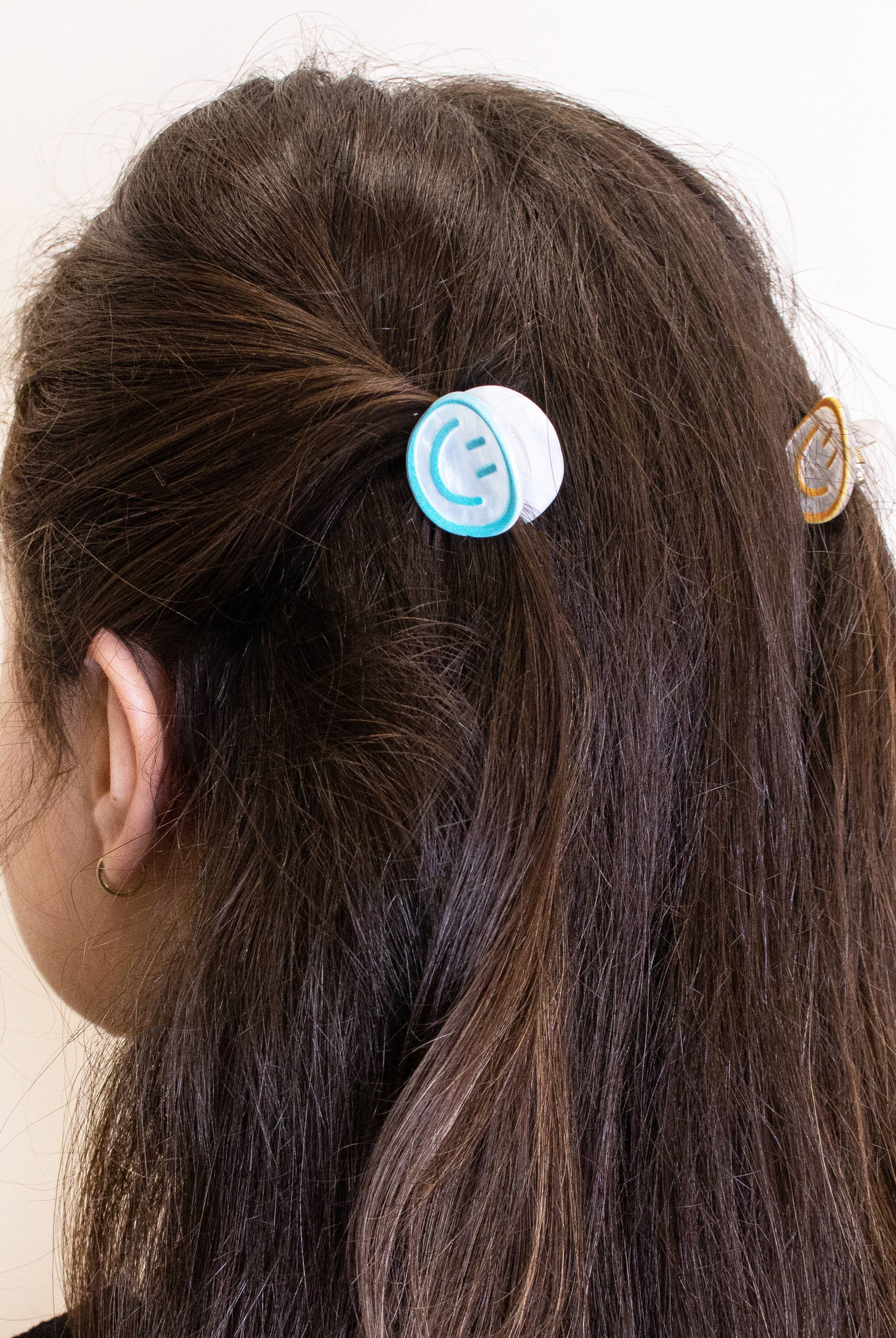 Small Emoji Smiley Face Hair Claw Clips - 4 Pack-310 Gift-Frog Sac-The Lovely Closet, Women's Fashion Boutique in Alexandria, KY