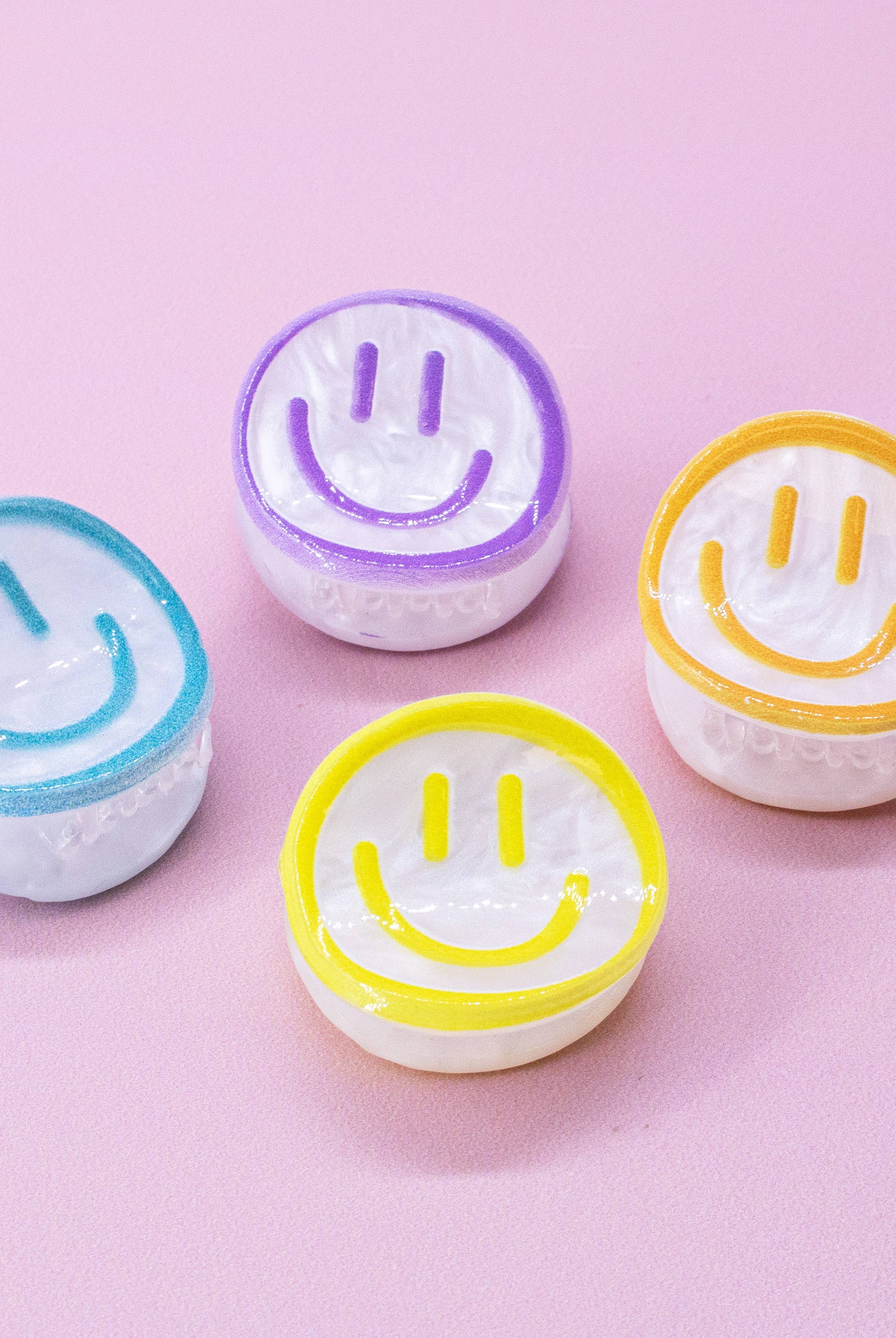 Small Emoji Smiley Face Hair Claw Clips - 4 Pack-310 Gift-Frog Sac-The Lovely Closet, Women's Fashion Boutique in Alexandria, KY