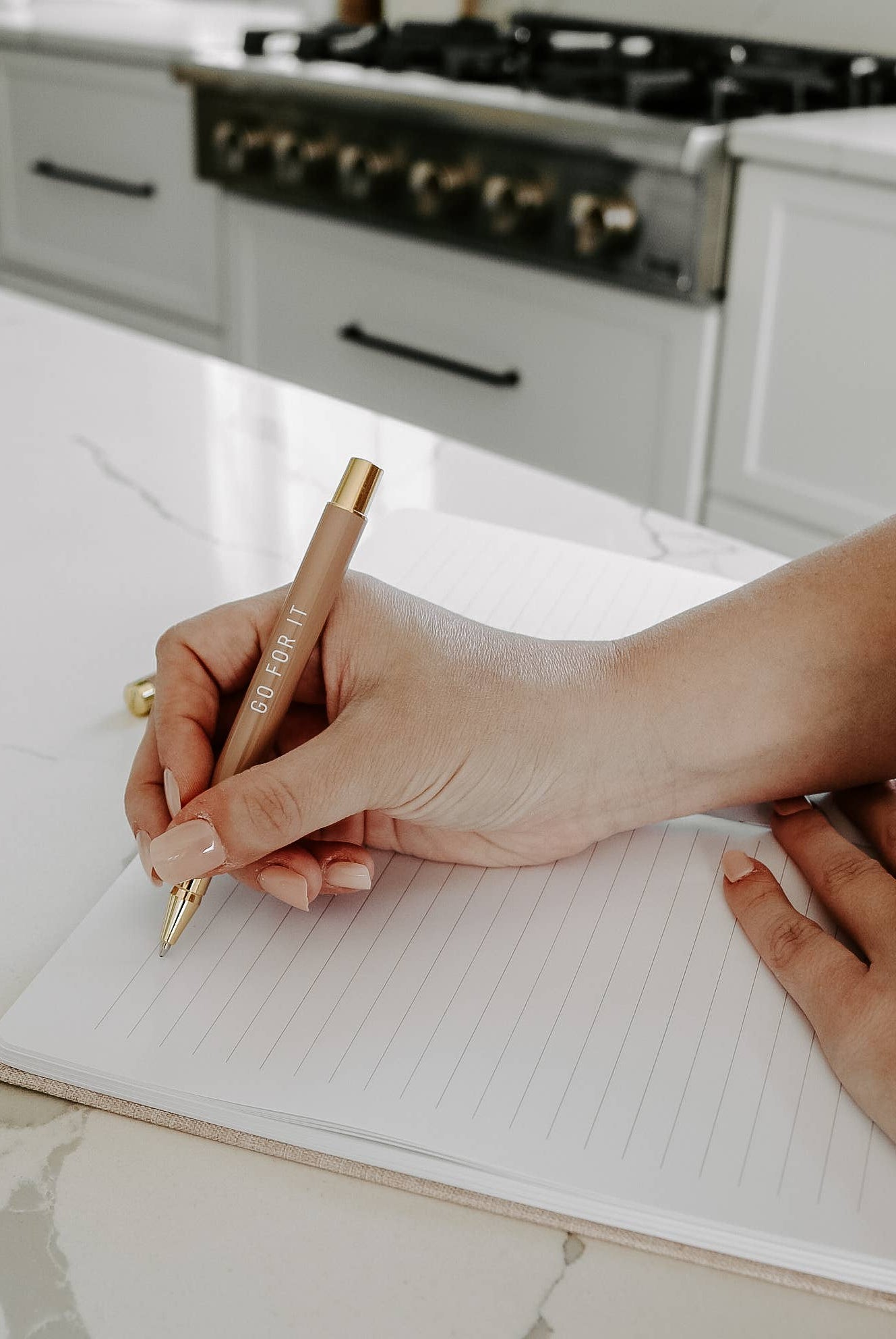 You Got This - Tan and Gold Foil Fabric Journal-310 Gift-Sweet Water Decor-The Lovely Closet, Women's Fashion Boutique in Alexandria, KY