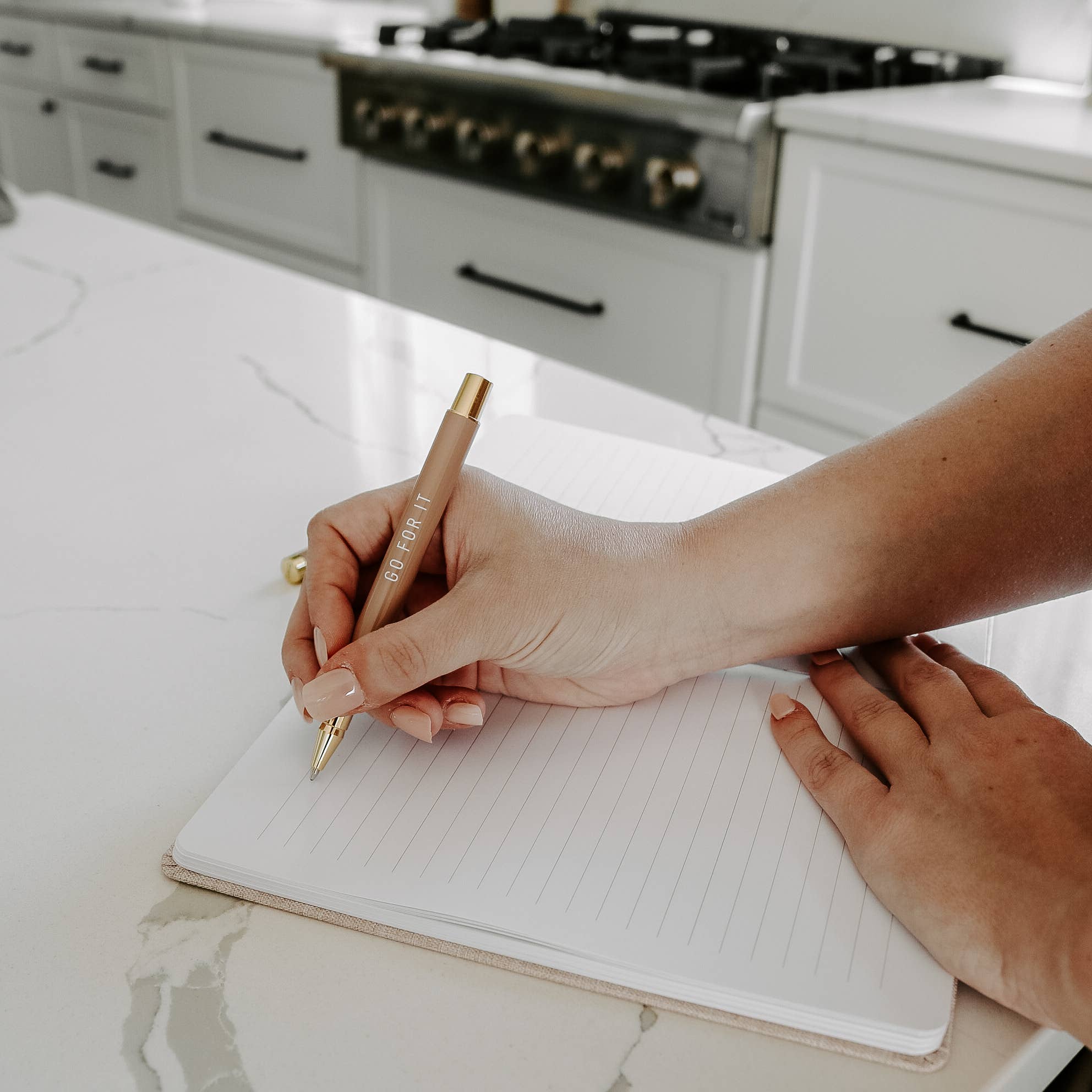 You Got This - Tan and Gold Foil Fabric Journal-310 Gift-Sweet Water Decor-The Lovely Closet, Women's Fashion Boutique in Alexandria, KY