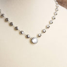 Crystal Pendant Necklace - Silver-250 Jewelry-PennyLine inc-The Lovely Closet, Women's Fashion Boutique in Alexandria, KY