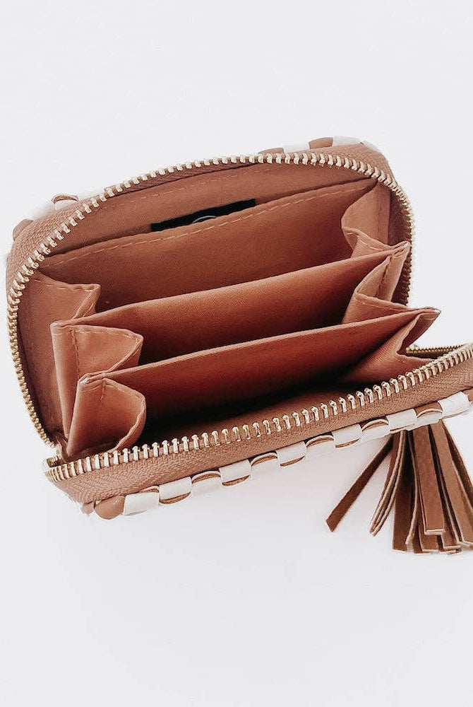 Wynona Woven Wallet - Checkered Brown-280 Accessories-Pretty Simple-The Lovely Closet, Women's Fashion Boutique in Alexandria, KY