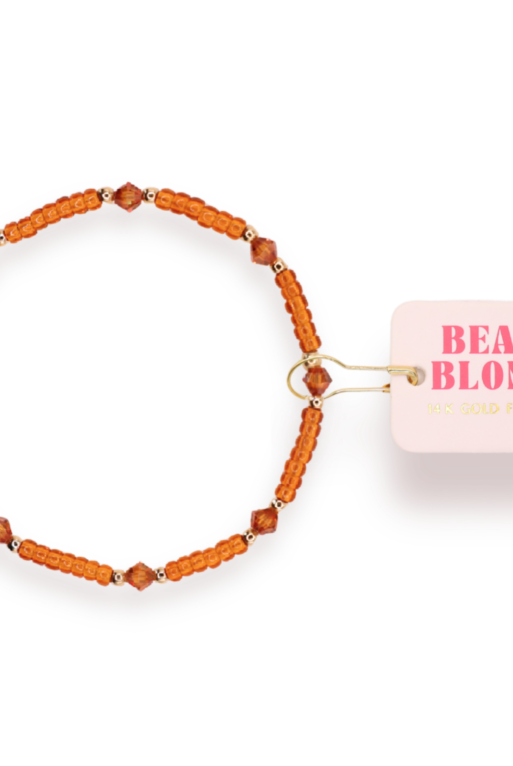 Eleanor Bracelet in Terracotta: Standard 6.75 inch-280 Accessories-Beaded Blondes-The Lovely Closet, Women's Fashion Boutique in Alexandria, KY