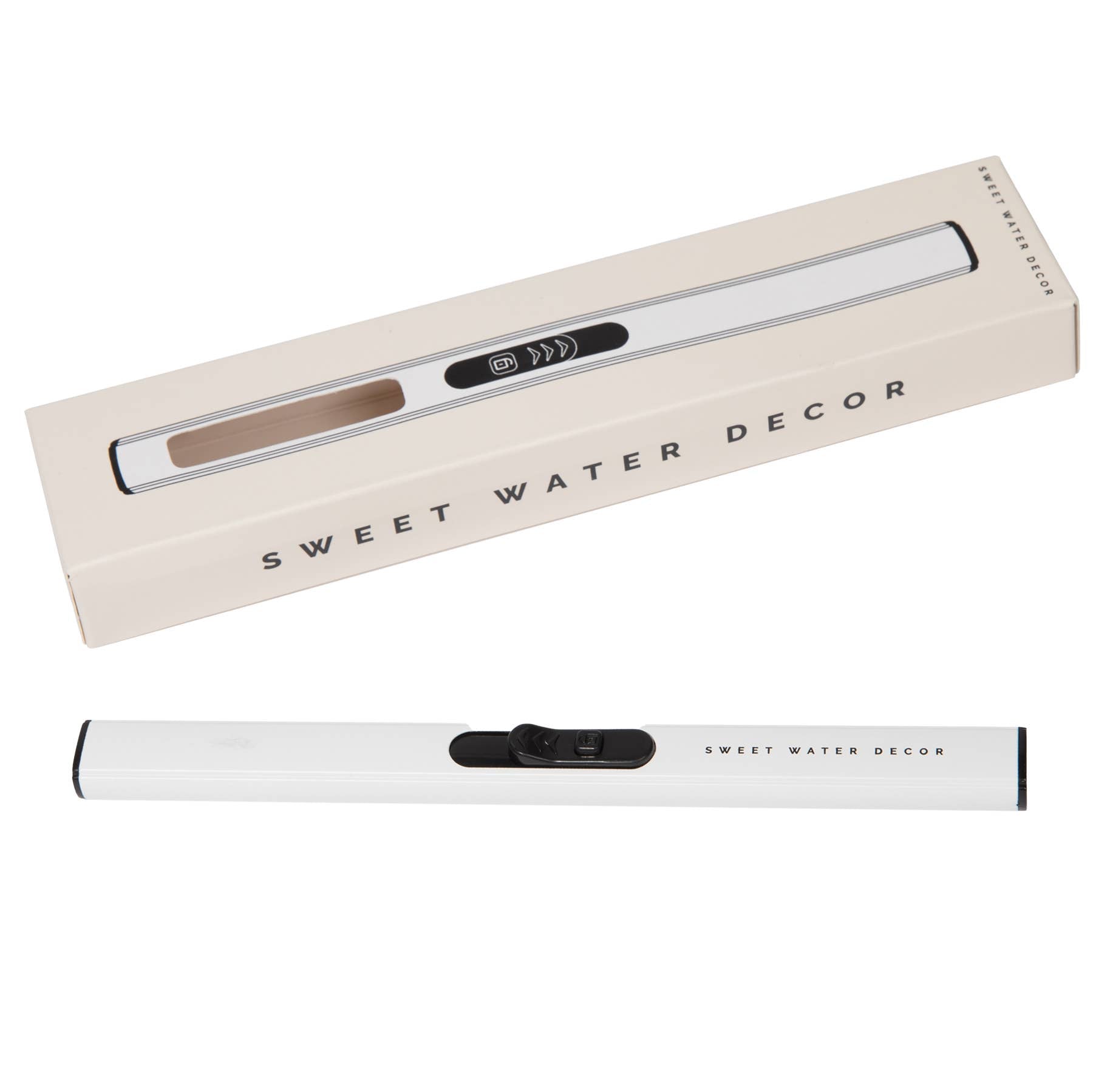 White Rechargeable Electric Lighter-310 Gift-Sweet Water Decor-The Lovely Closet, Women's Fashion Boutique in Alexandria, KY