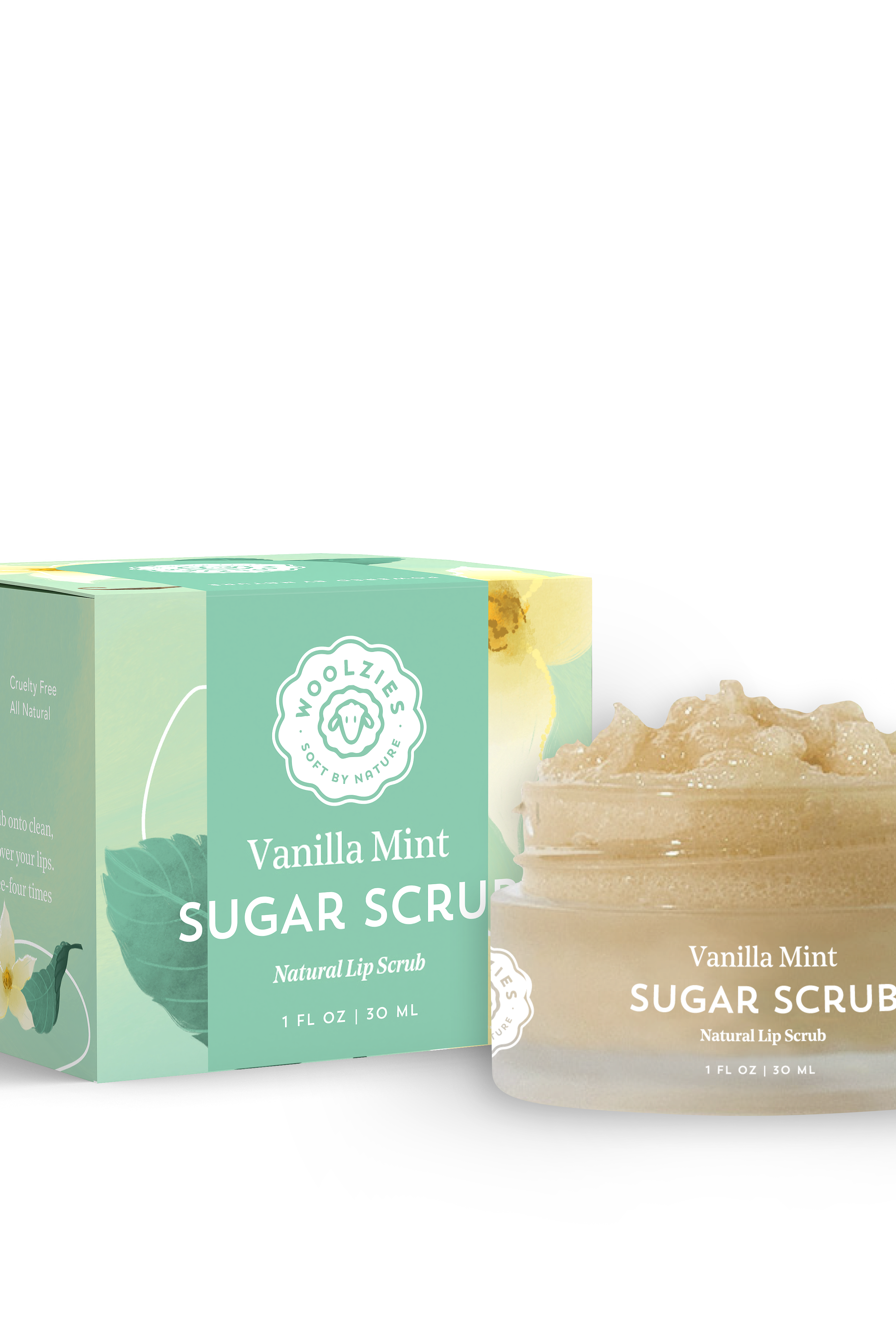 Vanilla Mint Natural Sugar Lip Scrub-350 Holiday-Woolzies-The Lovely Closet, Women's Fashion Boutique in Alexandria, KY