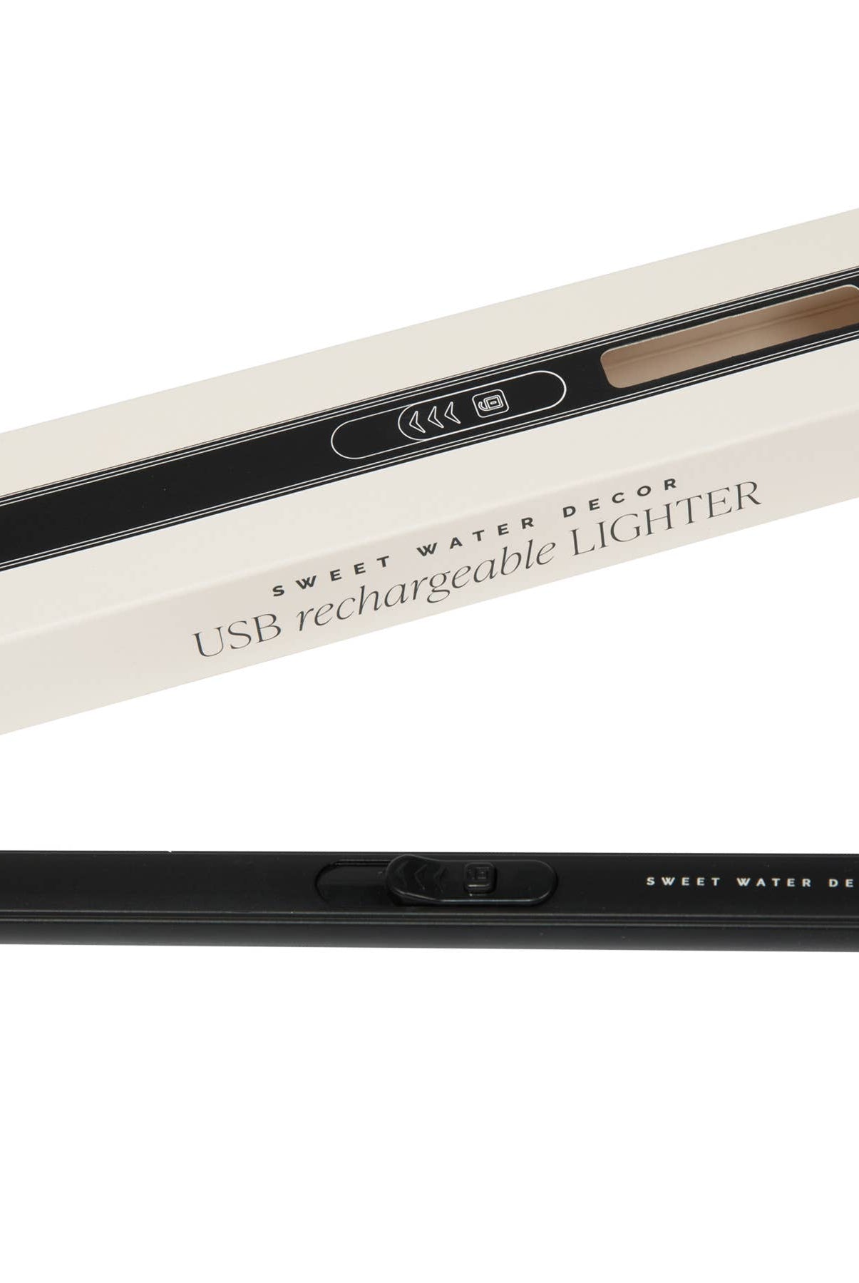 Black Rechargeable Electric Lighter-310 Gift-Sweet Water Decor-The Lovely Closet, Women's Fashion Boutique in Alexandria, KY