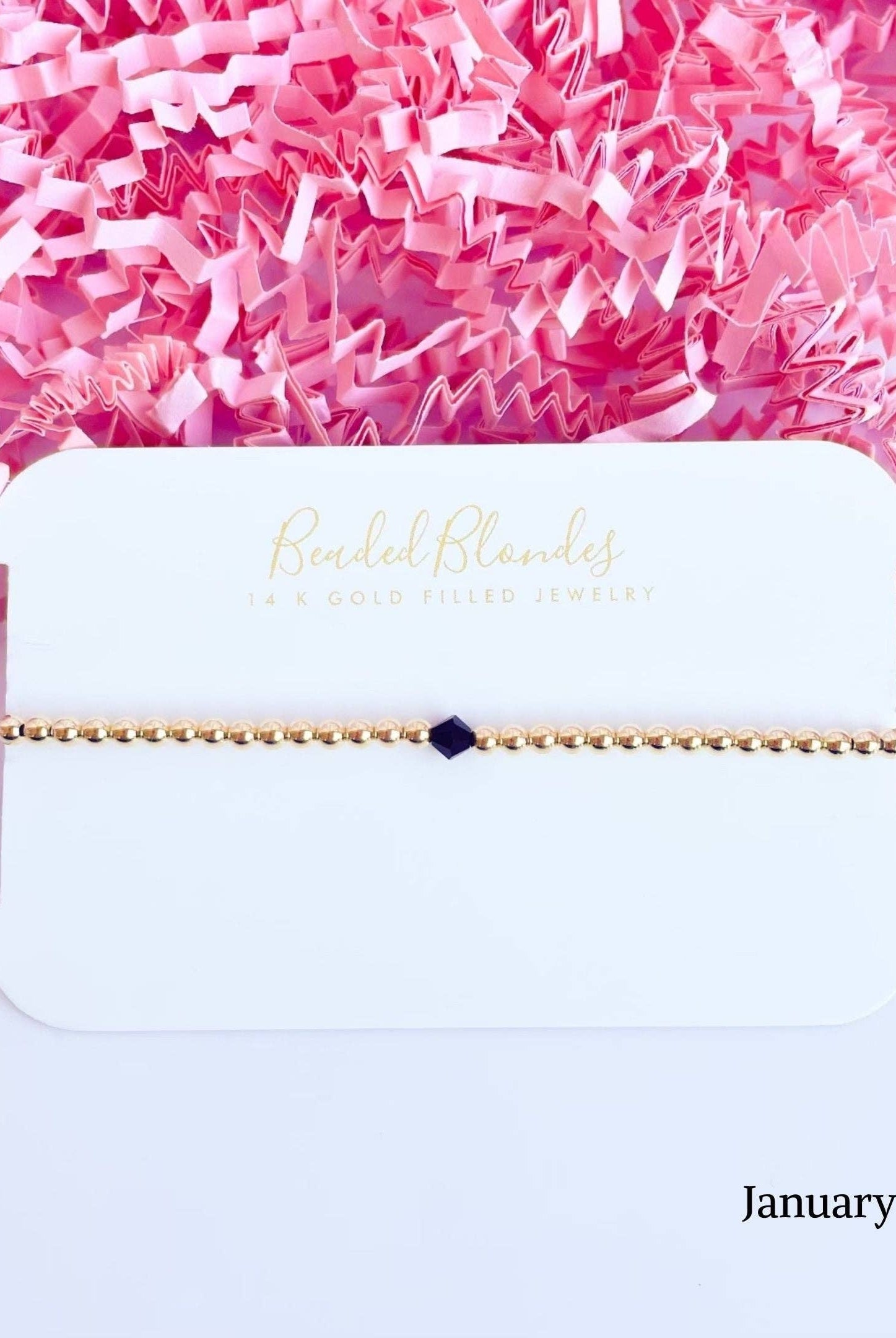 Beaded Blondes 7.25 inch Swarovski Birthstone Bracelet-250 Jewelry-Beaded Blondes-The Lovely Closet, Women's Fashion Boutique in Alexandria, KY