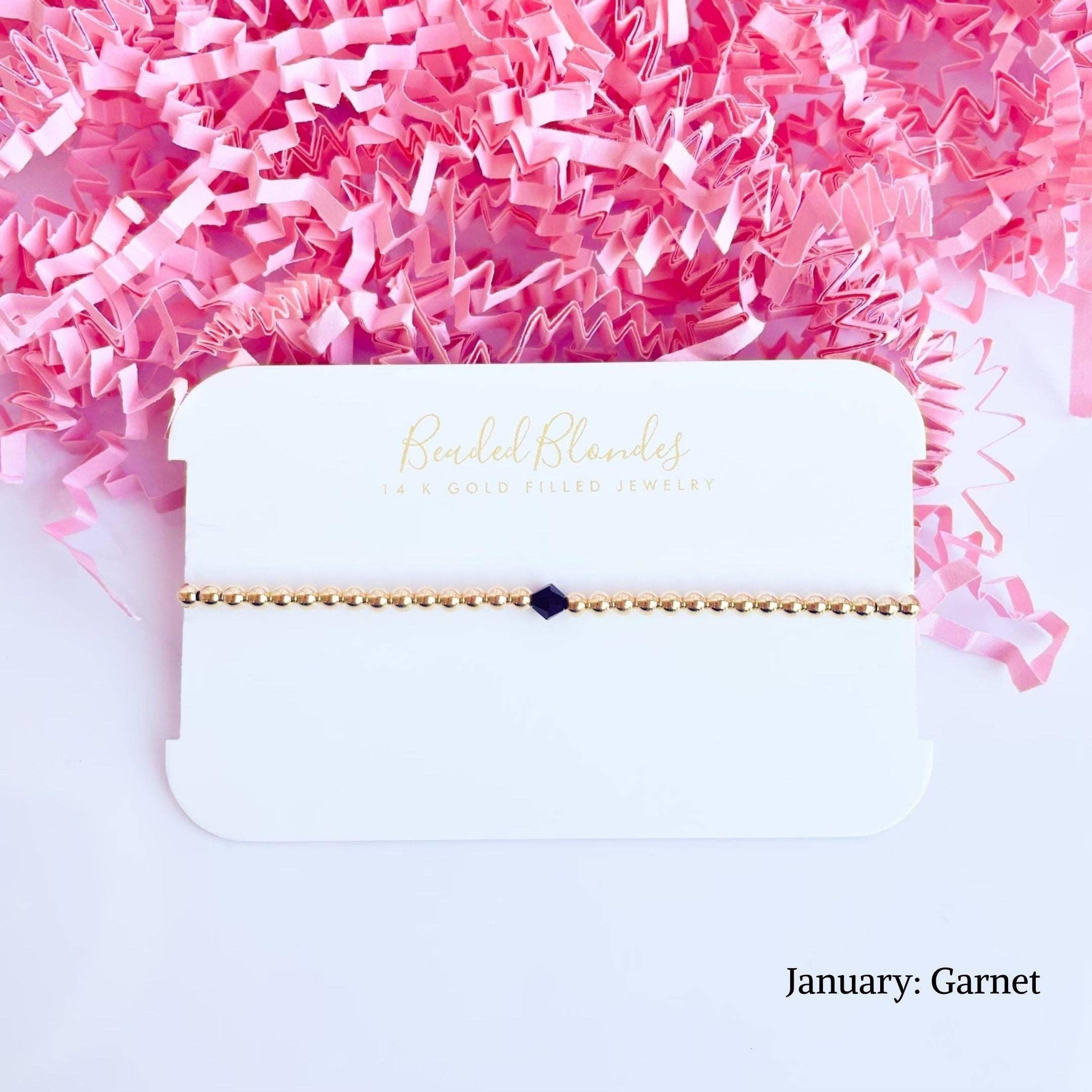 Beaded Blondes 7.25 inch Swarovski Birthstone Bracelet-250 Jewelry-Beaded Blondes-The Lovely Closet, Women's Fashion Boutique in Alexandria, KY