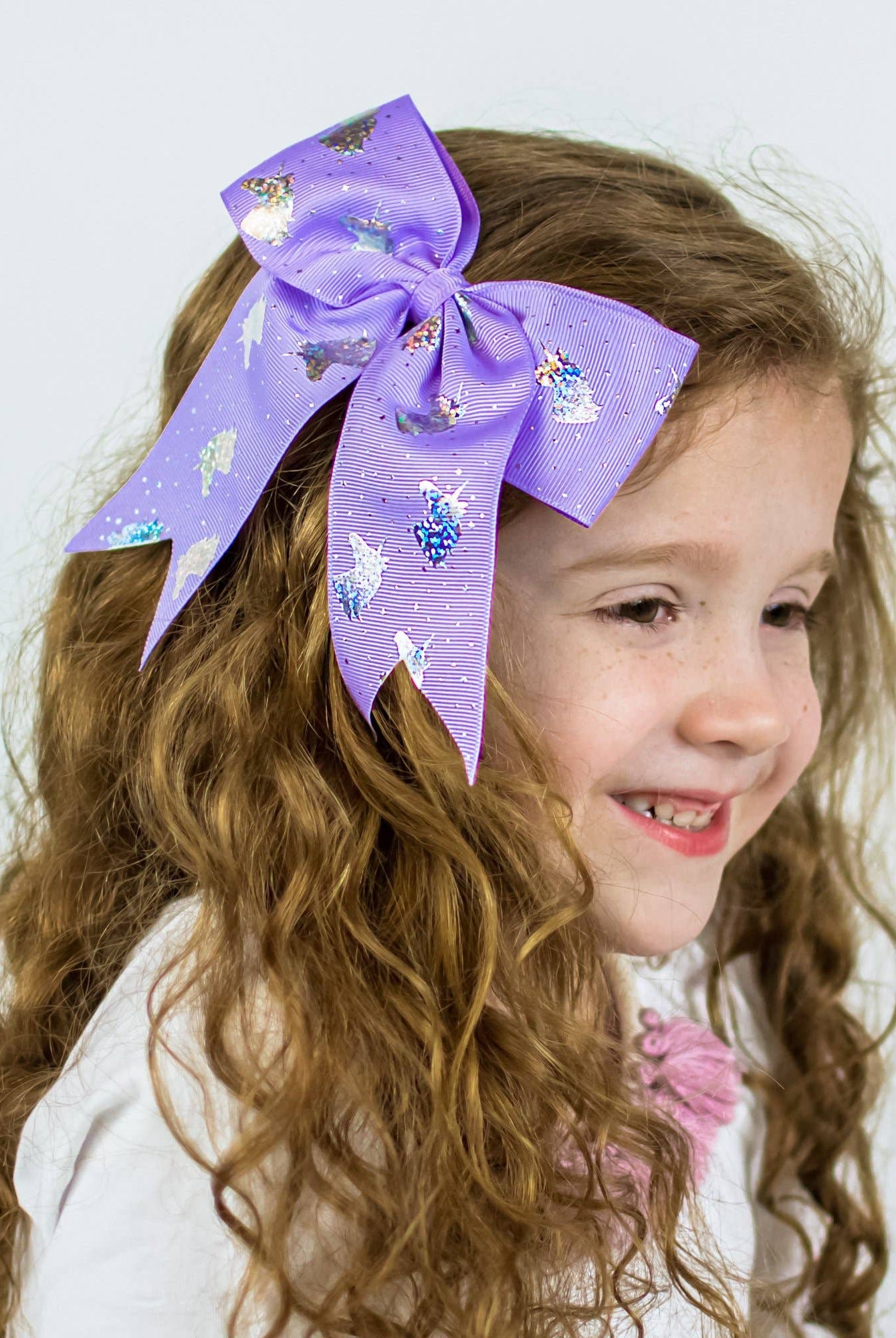 Large Unicorn Glitter Hair Bows-310 Gift-Frog Sac-The Lovely Closet, Women's Fashion Boutique in Alexandria, KY