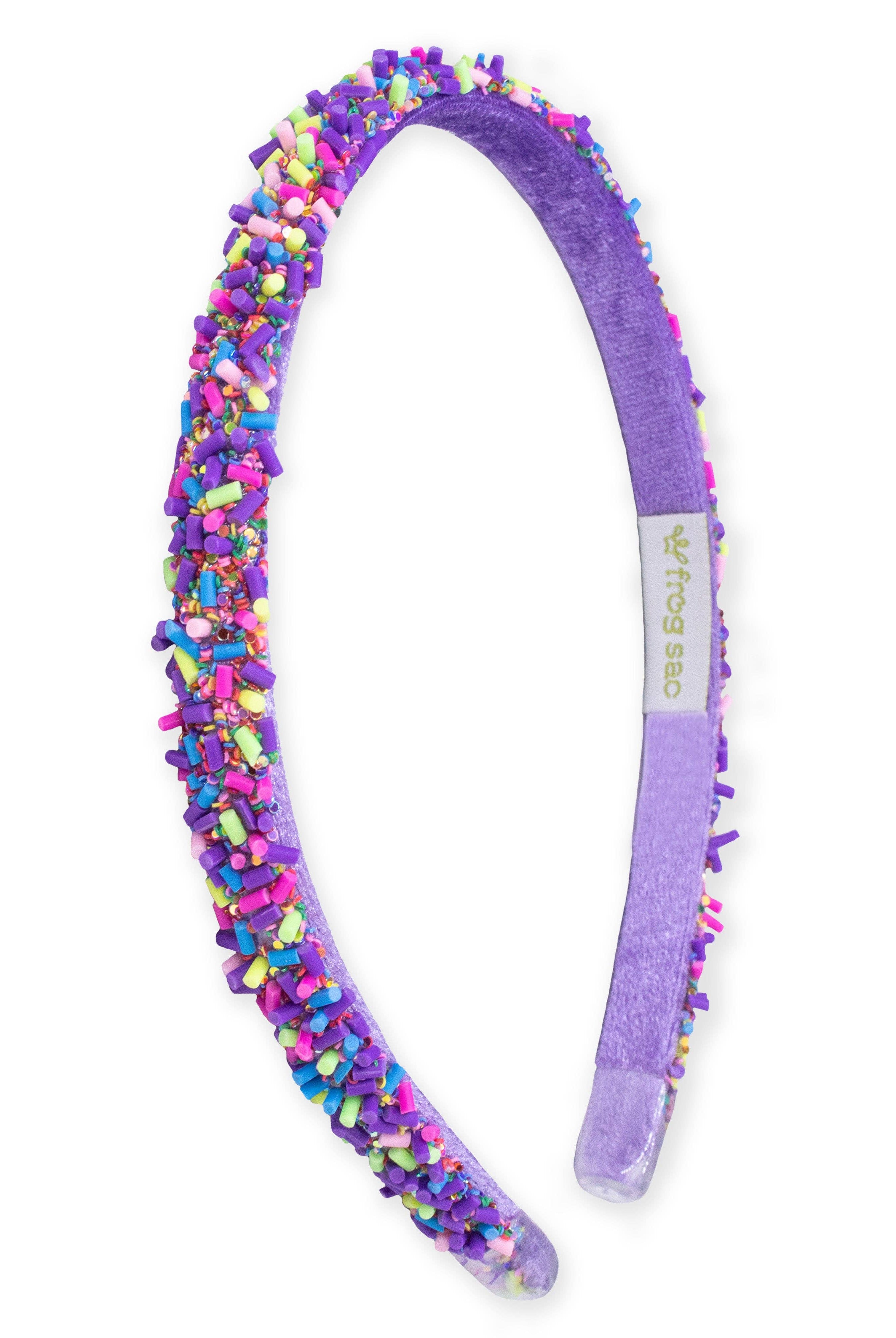 Thin Sprinkle Headband - Purple-310 Gift-Frog Sac-The Lovely Closet, Women's Fashion Boutique in Alexandria, KY