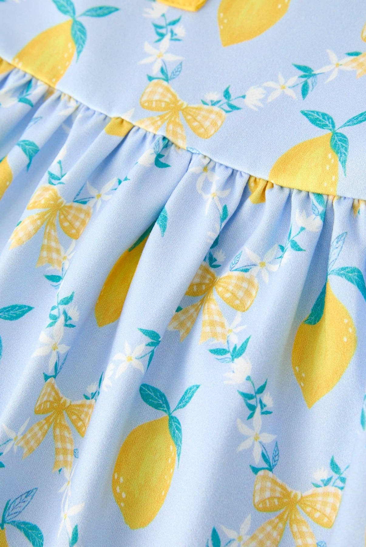 Lemon Floral Print Sleeveless Ruffle Dress-360 Carolines Closet-Rylee Faith Designs-The Lovely Closet, Women's Fashion Boutique in Alexandria, KY