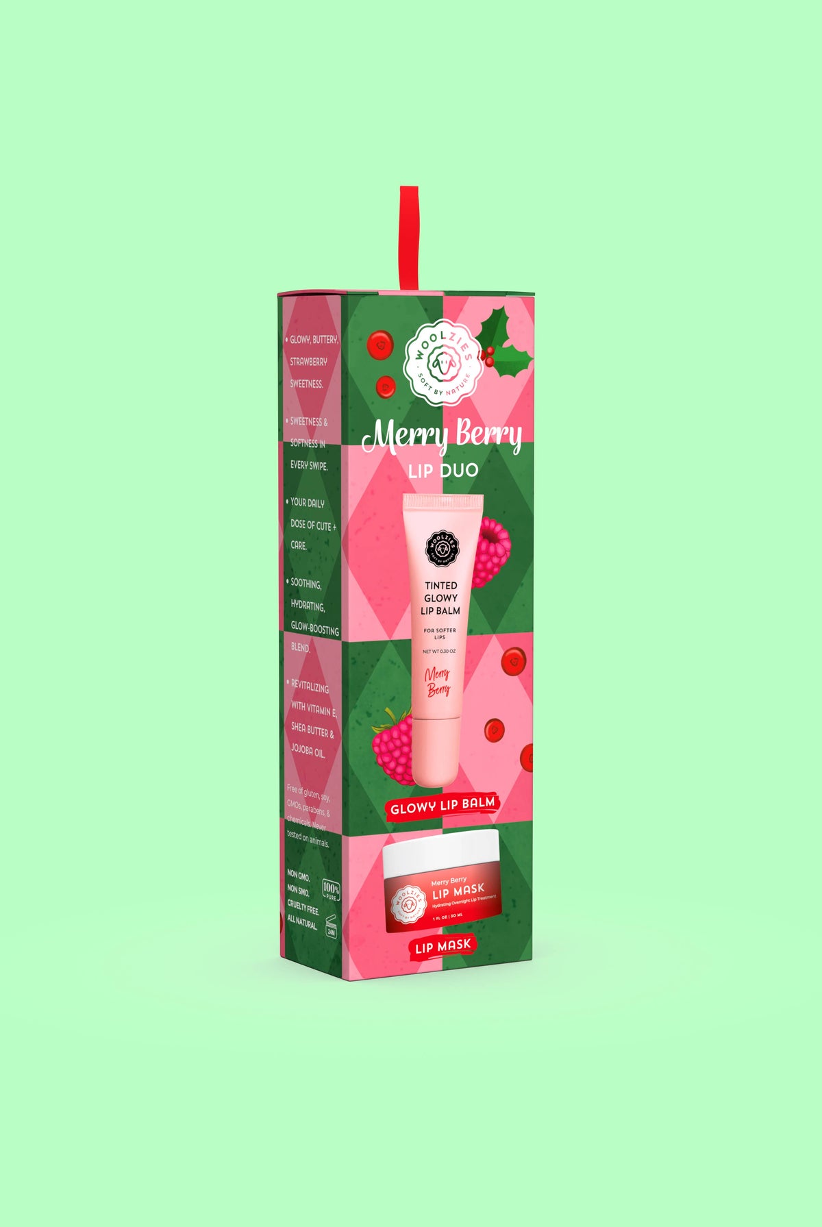 Merry Berry Lip Duo – Glowy Balm + Lip Mask-350 Holiday-Woolzies-The Lovely Closet, Women's Fashion Boutique in Alexandria, KY