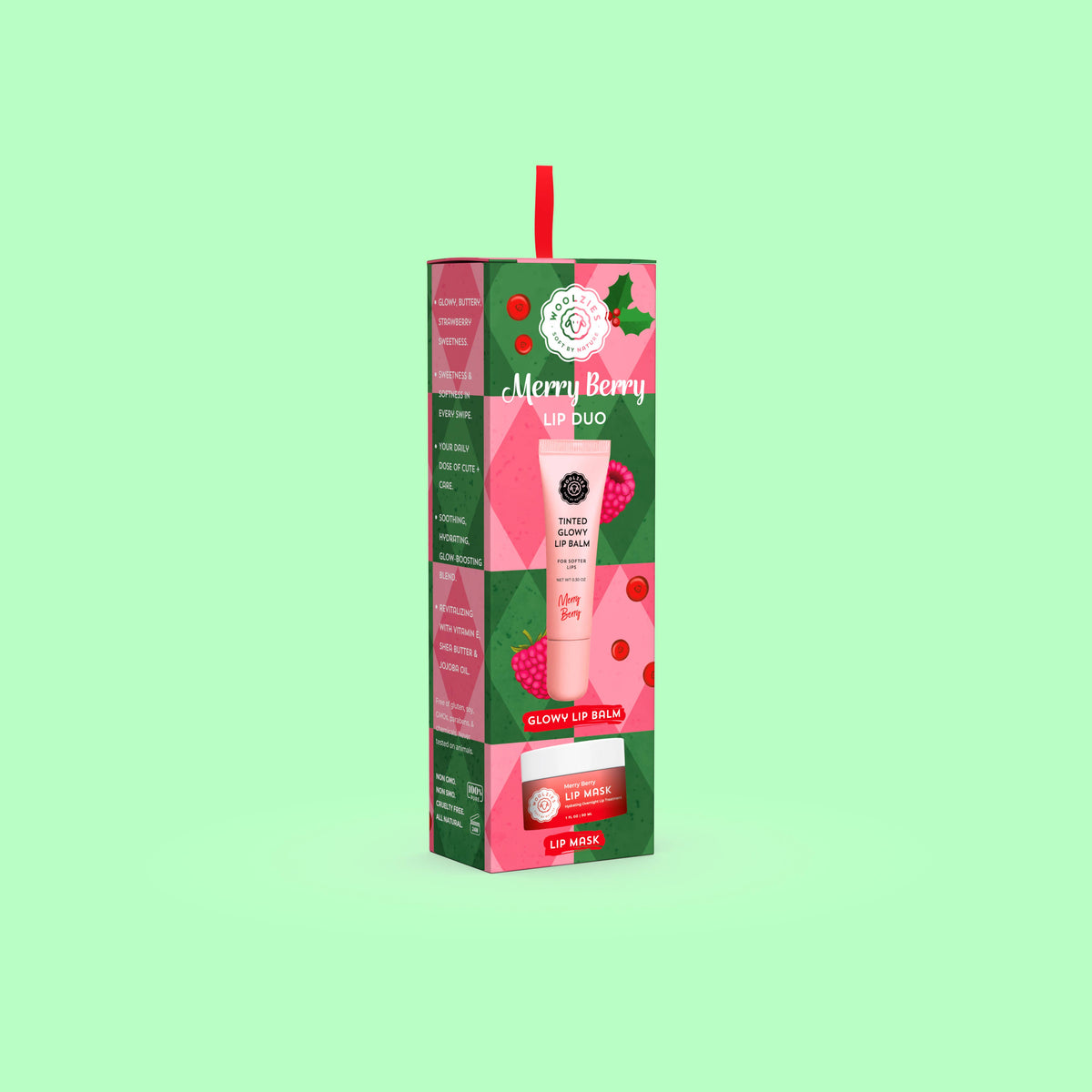 Merry Berry Lip Duo – Glowy Balm + Lip Mask-350 Holiday-Woolzies-The Lovely Closet, Women's Fashion Boutique in Alexandria, KY