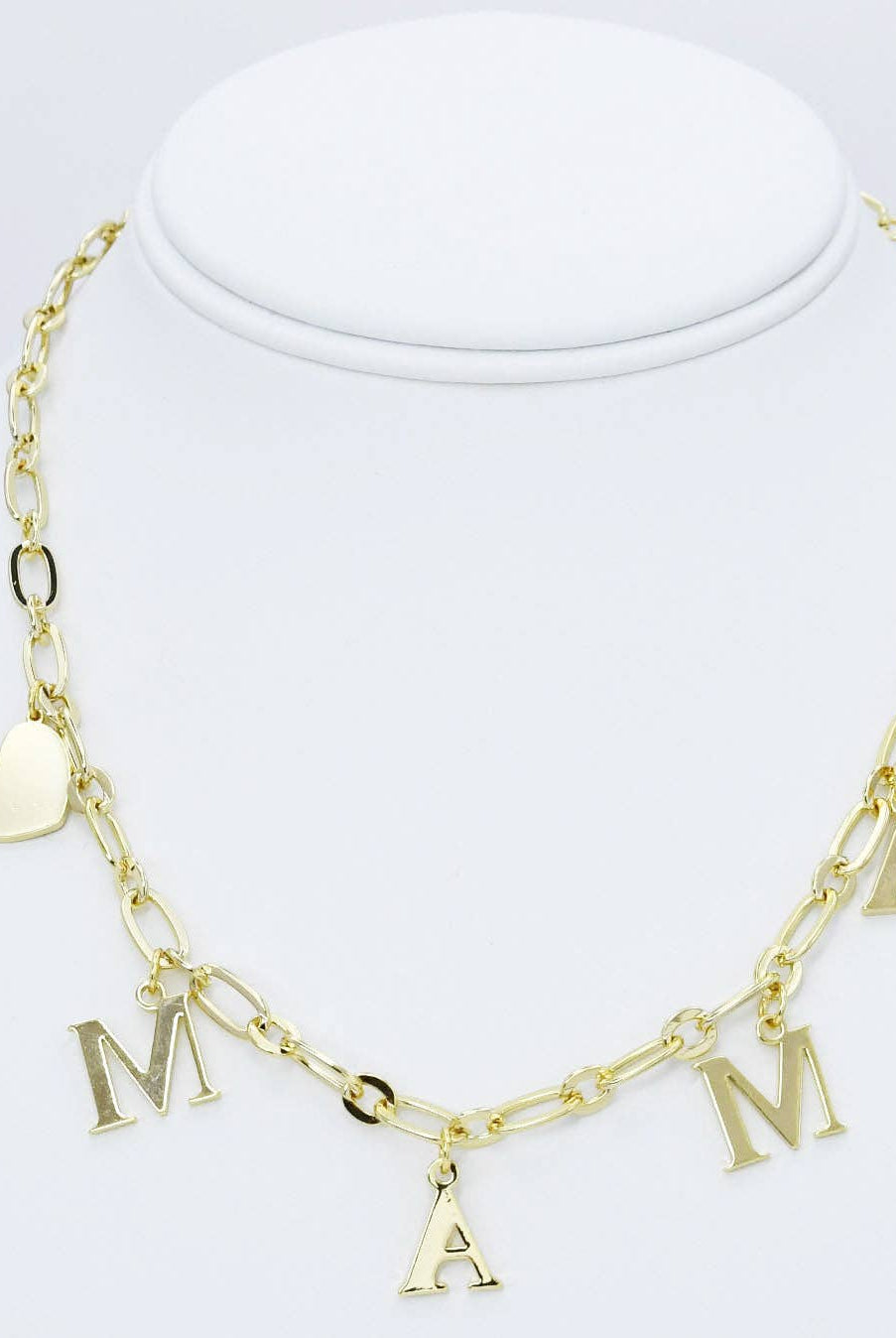 Mama Charm Gold Necklace-250 Jewelry-Treasure Jewels Inc.-The Lovely Closet, Women's Fashion Boutique in Alexandria, KY