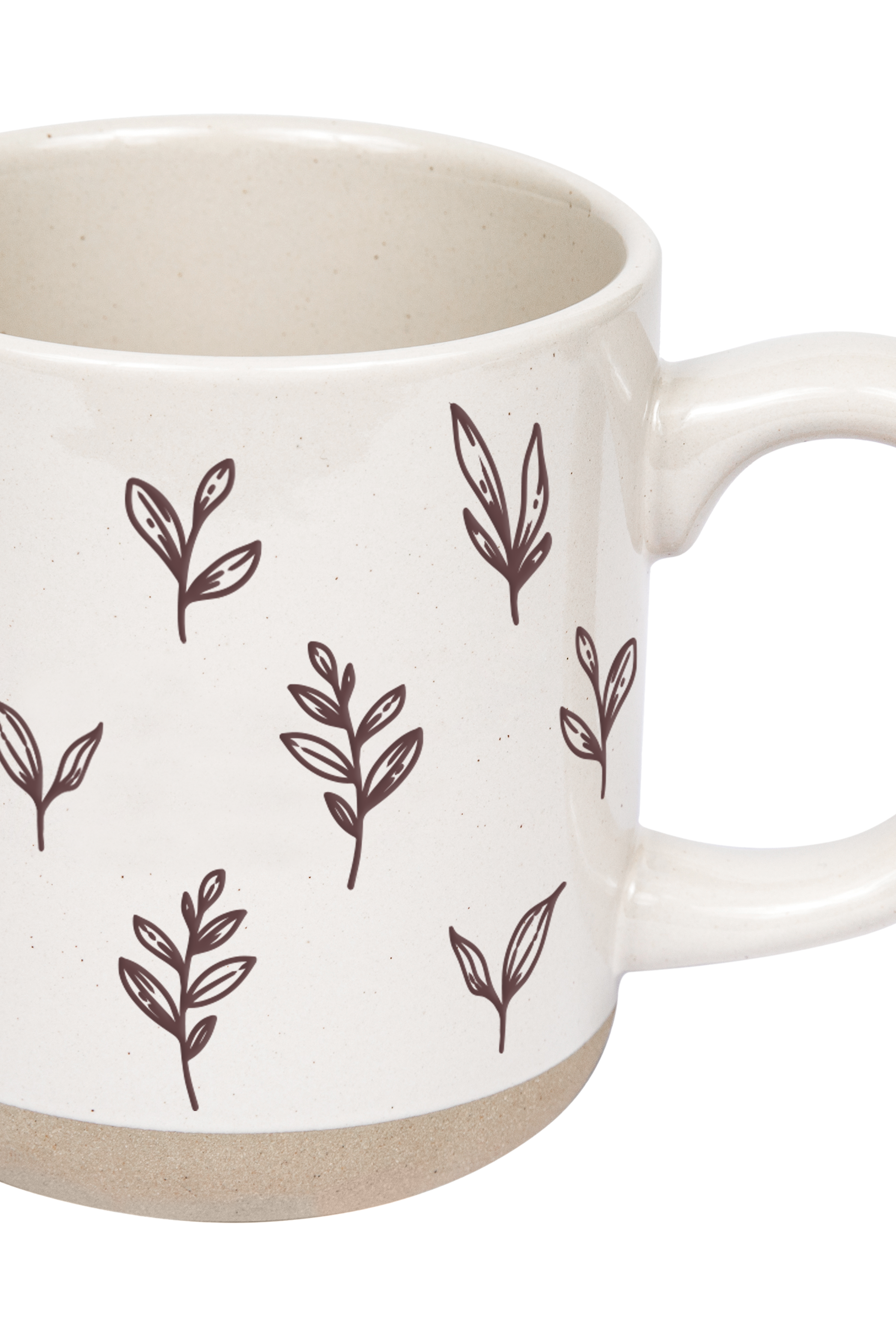 Brown Leaves Stoneware Coffee Mug-310 Gift-Sweet Water Decor-The Lovely Closet, Women's Fashion Boutique in Alexandria, KY