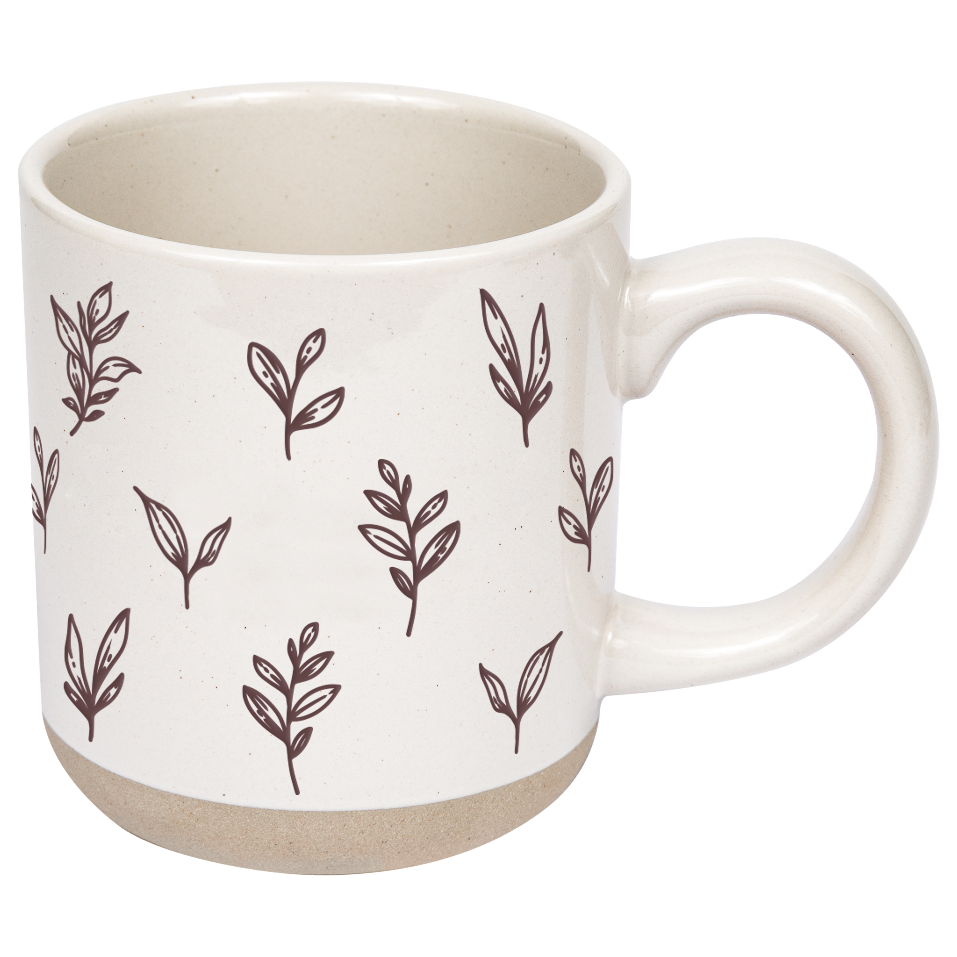 Brown Leaves Stoneware Coffee Mug-310 Gift-Sweet Water Decor-The Lovely Closet, Women's Fashion Boutique in Alexandria, KY
