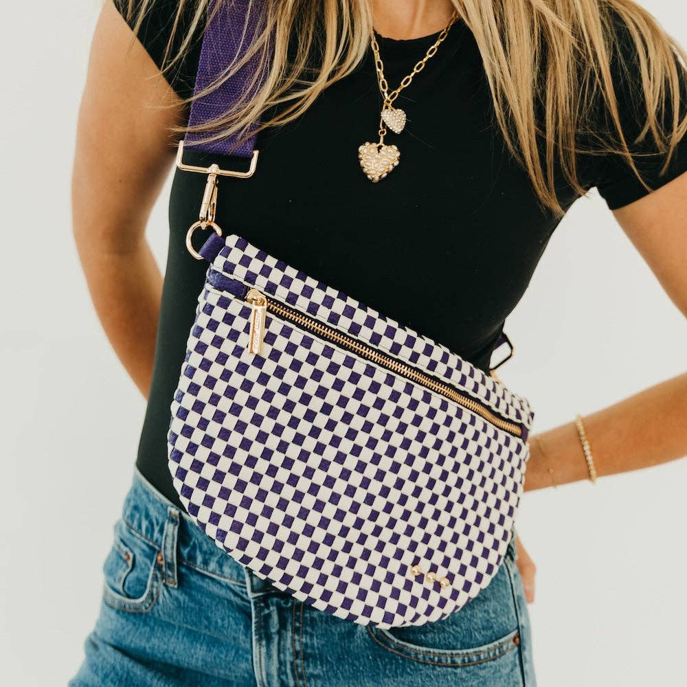 Westlyn Woven Bum Bag - Brown-290 Bag/Handbags-Pretty Simple-The Lovely Closet, Women's Fashion Boutique in Alexandria, KY