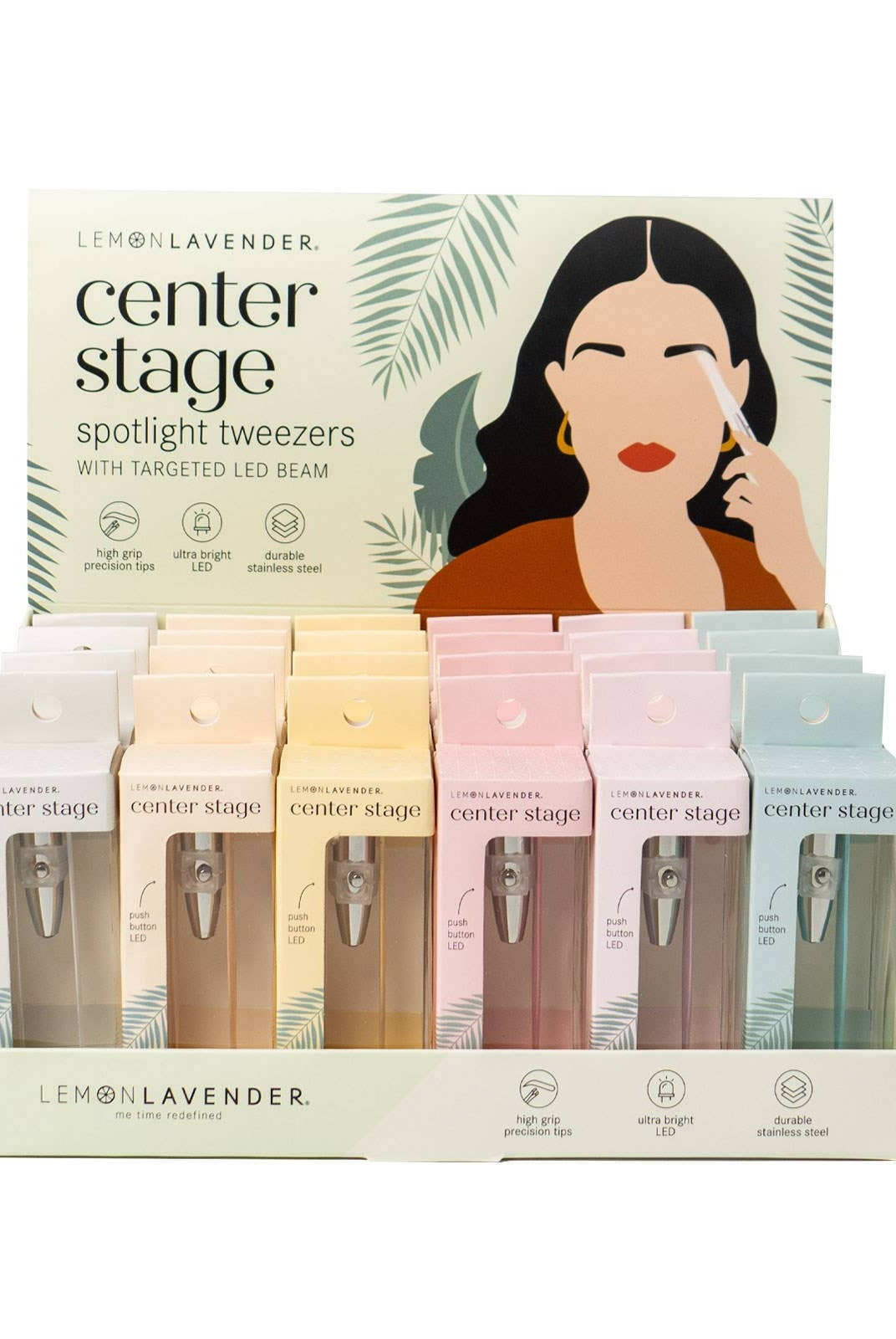 Lemon Lavender Light Up Tweezer-310 Gift-DM Merchandising-The Lovely Closet, Women's Fashion Boutique in Alexandria, KY