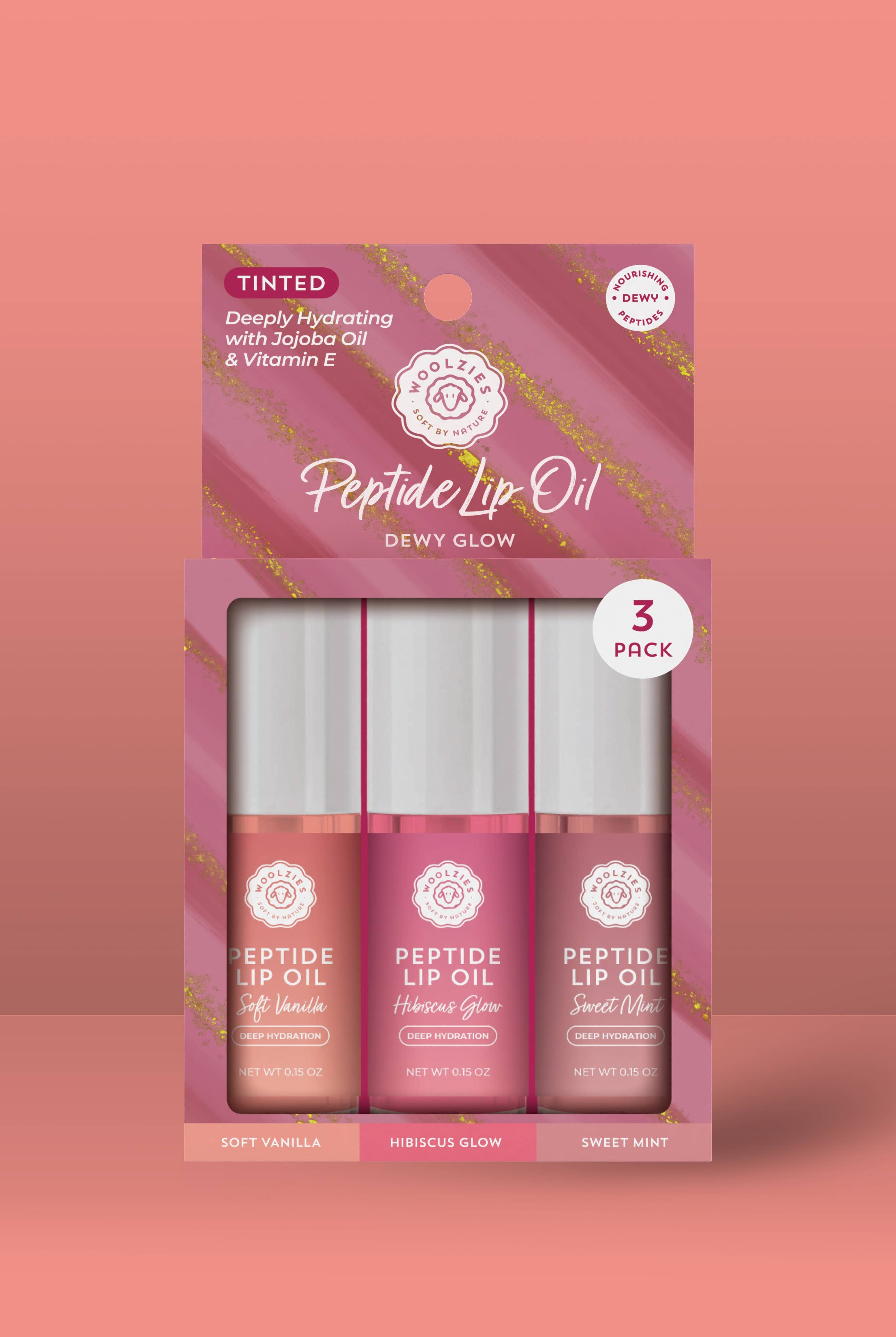 Peptide Lip Oil Trio – Dewy Glow 💋-350 Holiday-Woolzies-The Lovely Closet, Women's Fashion Boutique in Alexandria, KY