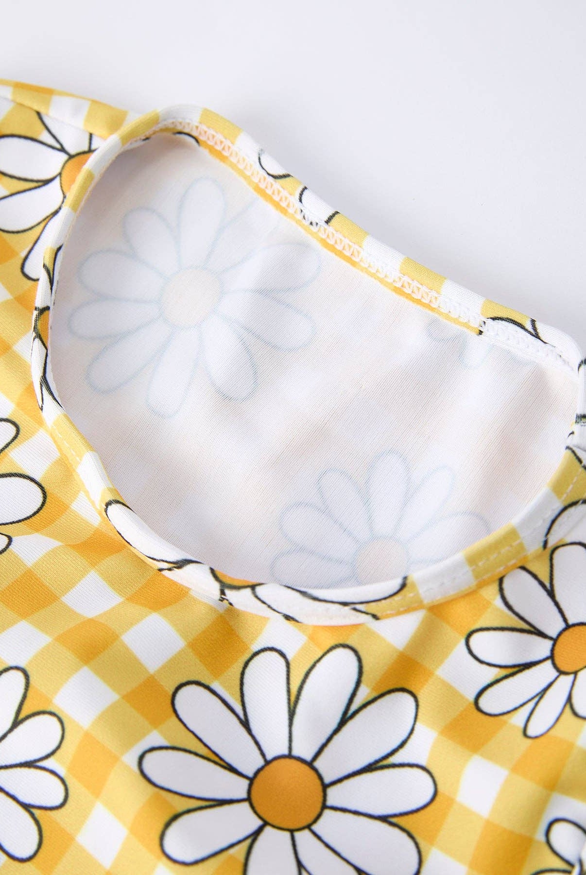 Summer Daisy Plaid Girls Two Piece Swim Set-360 Carolines Closet-Rylee Faith Designs-The Lovely Closet, Women's Fashion Boutique in Alexandria, KY