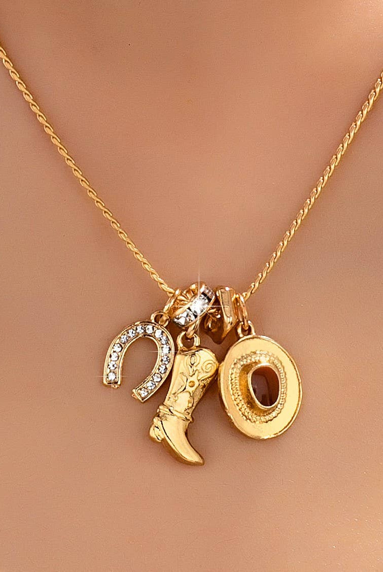Western Charm Necklace-280 Accessories-JOSSLYN by wall to wall-The Lovely Closet, Women's Fashion Boutique in Alexandria, KY
