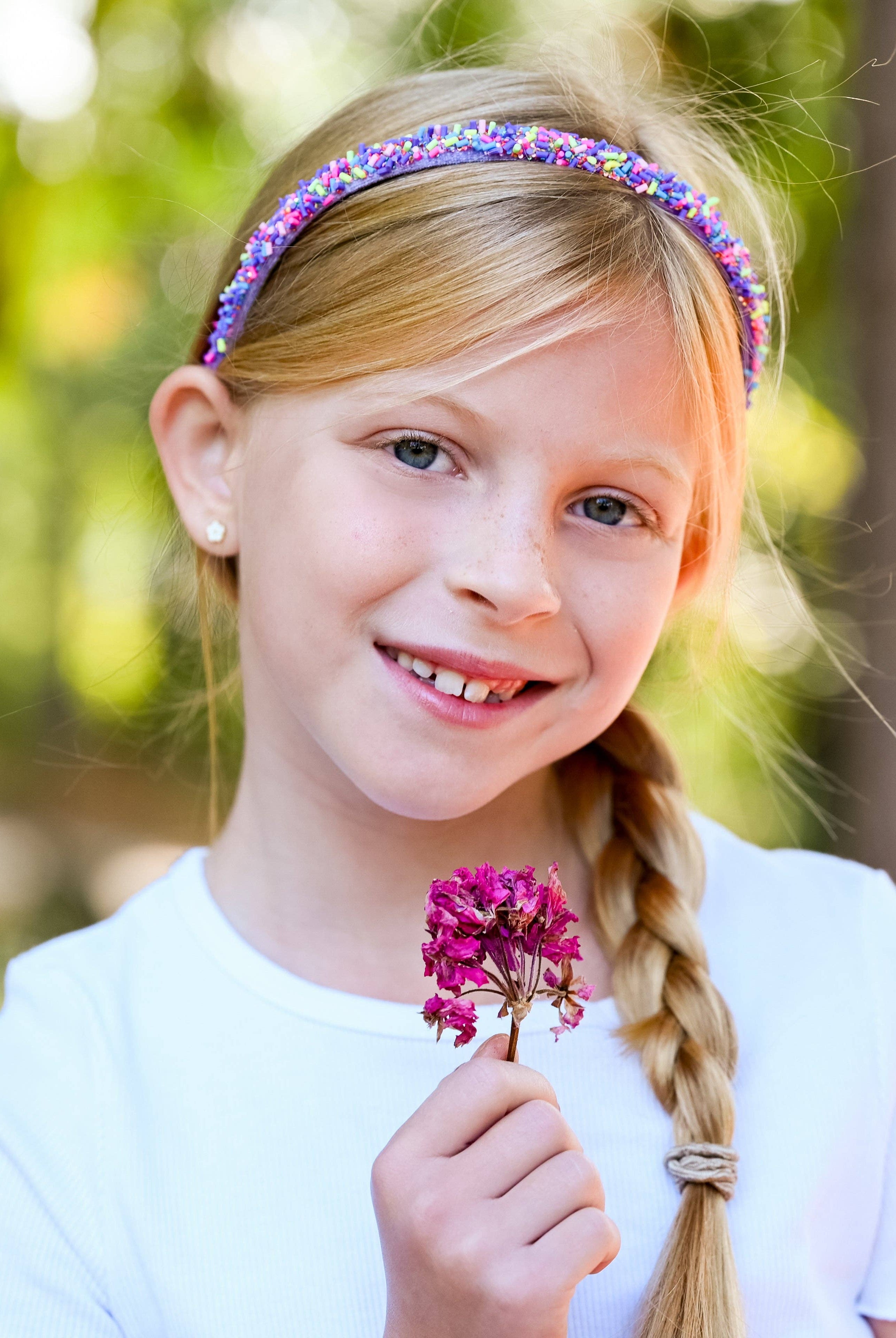 Thin Sprinkle Headband - Purple-310 Gift-Frog Sac-The Lovely Closet, Women's Fashion Boutique in Alexandria, KY