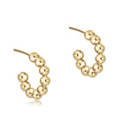 1’ Beaded 4mm Post Hoop-260 eNewton-eNewton-The Lovely Closet, Women's Fashion Boutique in Alexandria, KY