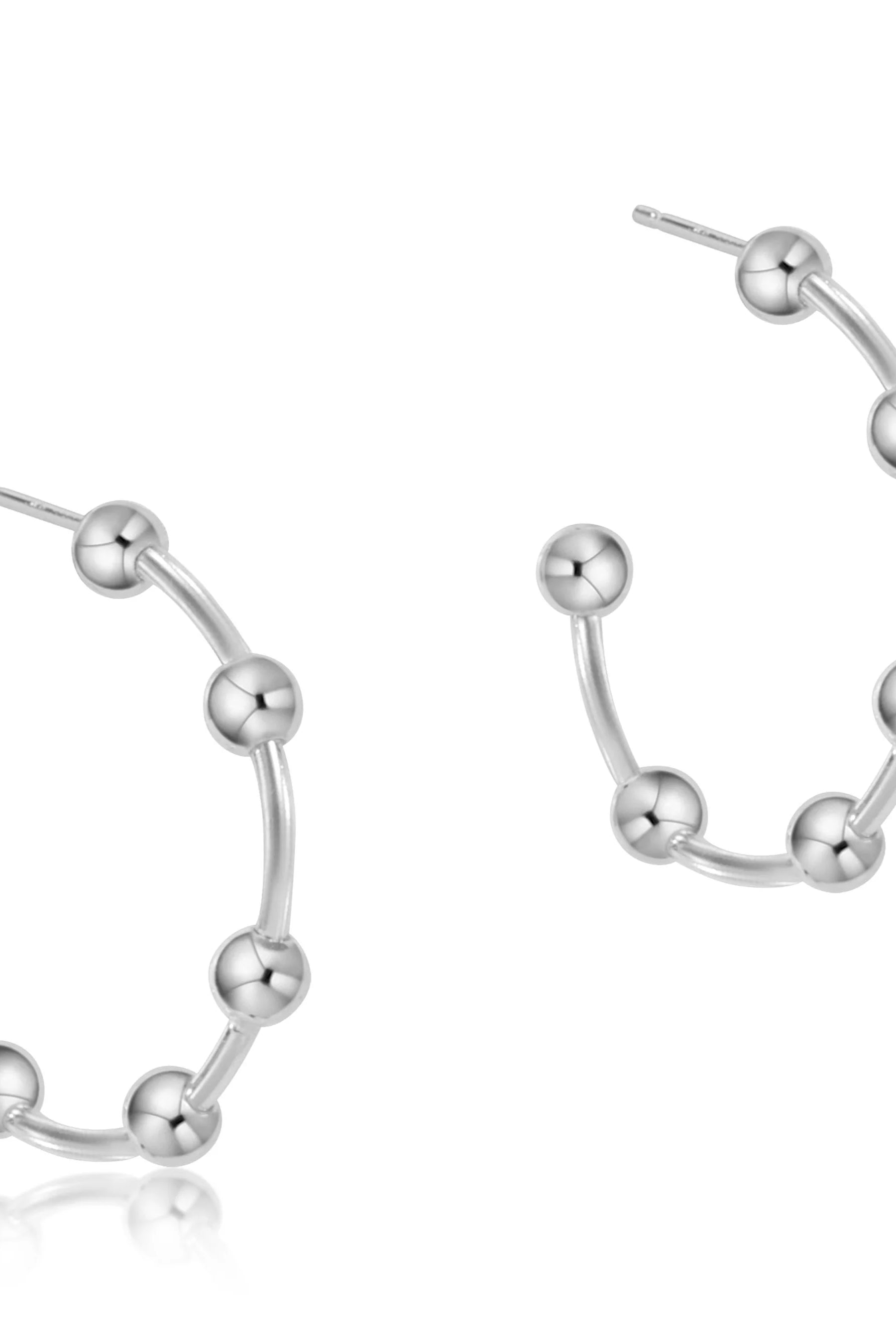 1.5” Silver Simplicity Post Hoop-260 eNewton-eNewton-The Lovely Closet, Women's Fashion Boutique in Alexandria, KY