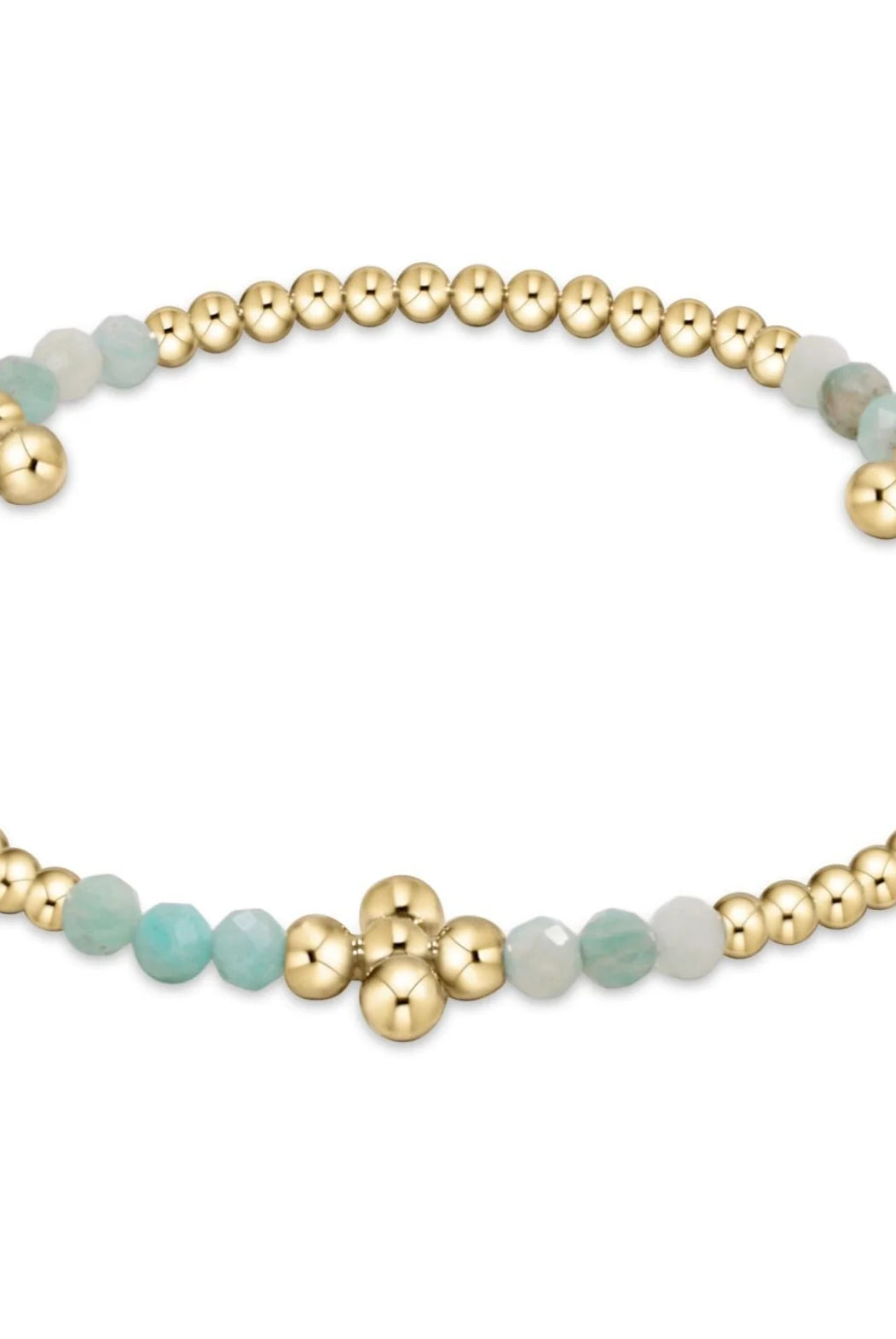 Signature Cross 2.5 Gold Bliss Amazonite-260 eNewton-eNewton-The Lovely Closet, Women's Fashion Boutique in Alexandria, KY