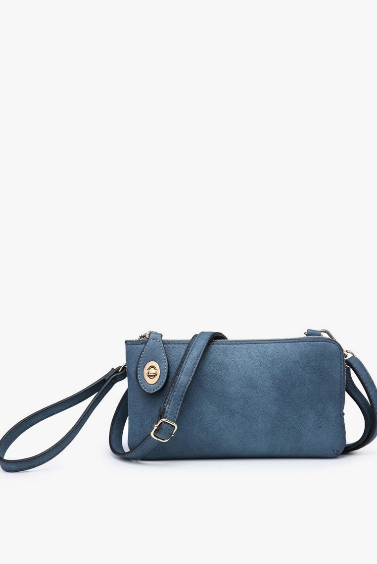 Kendall Crossbody/Wristlet - Indigo Blue-290 Bag/Handbags-Jen & Co.-The Lovely Closet, Women's Fashion Boutique in Alexandria, KY