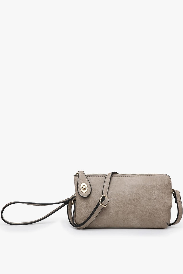 Kendall Crossbody/Wristlet - Lt Stone-290 Bag/Handbags-Jen & Co.-The Lovely Closet, Women's Fashion Boutique in Alexandria, KY